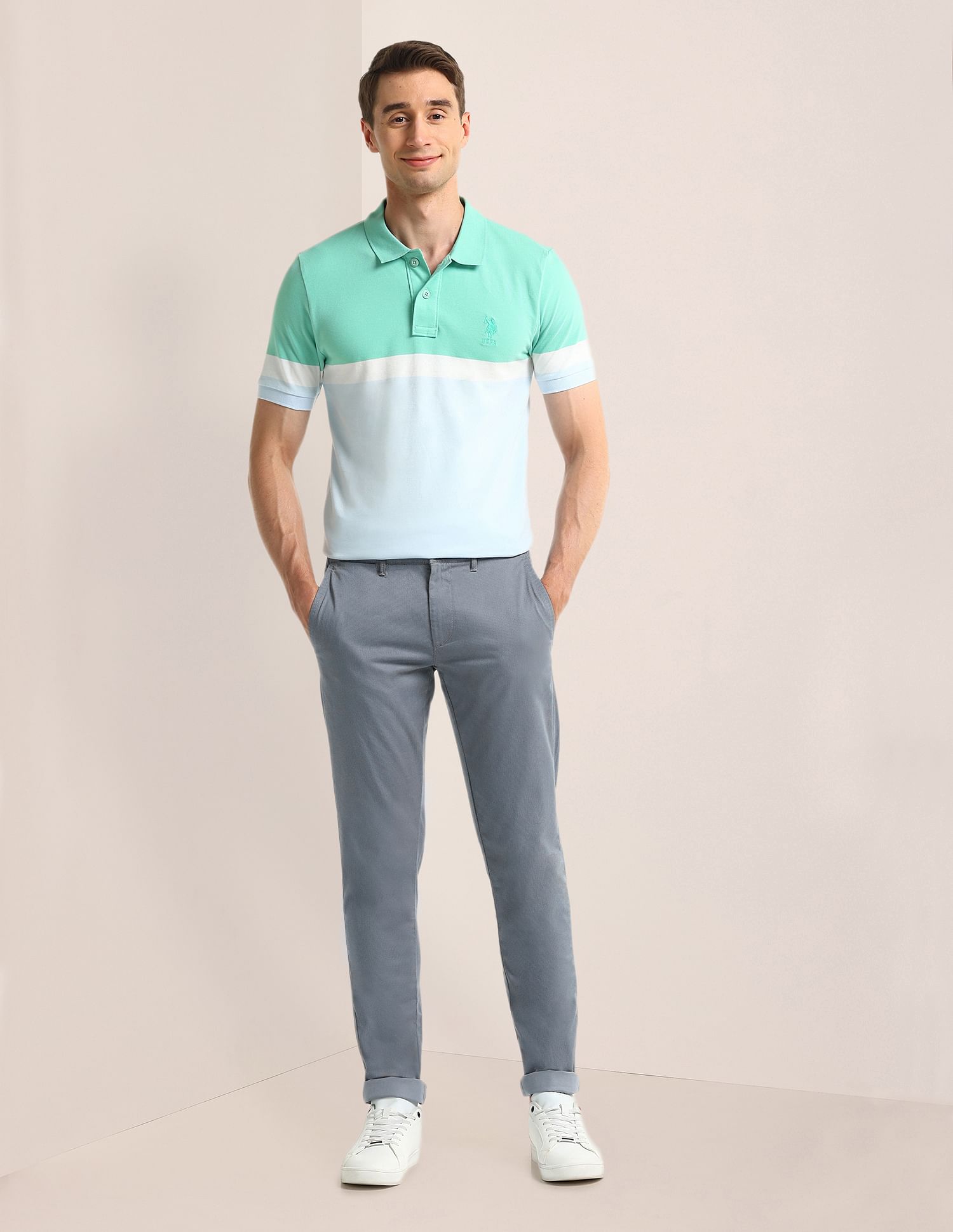 U.S. Polo Assn. Austin Fit Textured Trousers