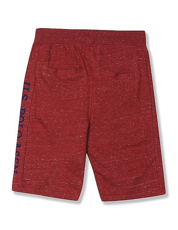 U.S. Polo Assn. Kids Boys Slim Fit Heathered Shorts