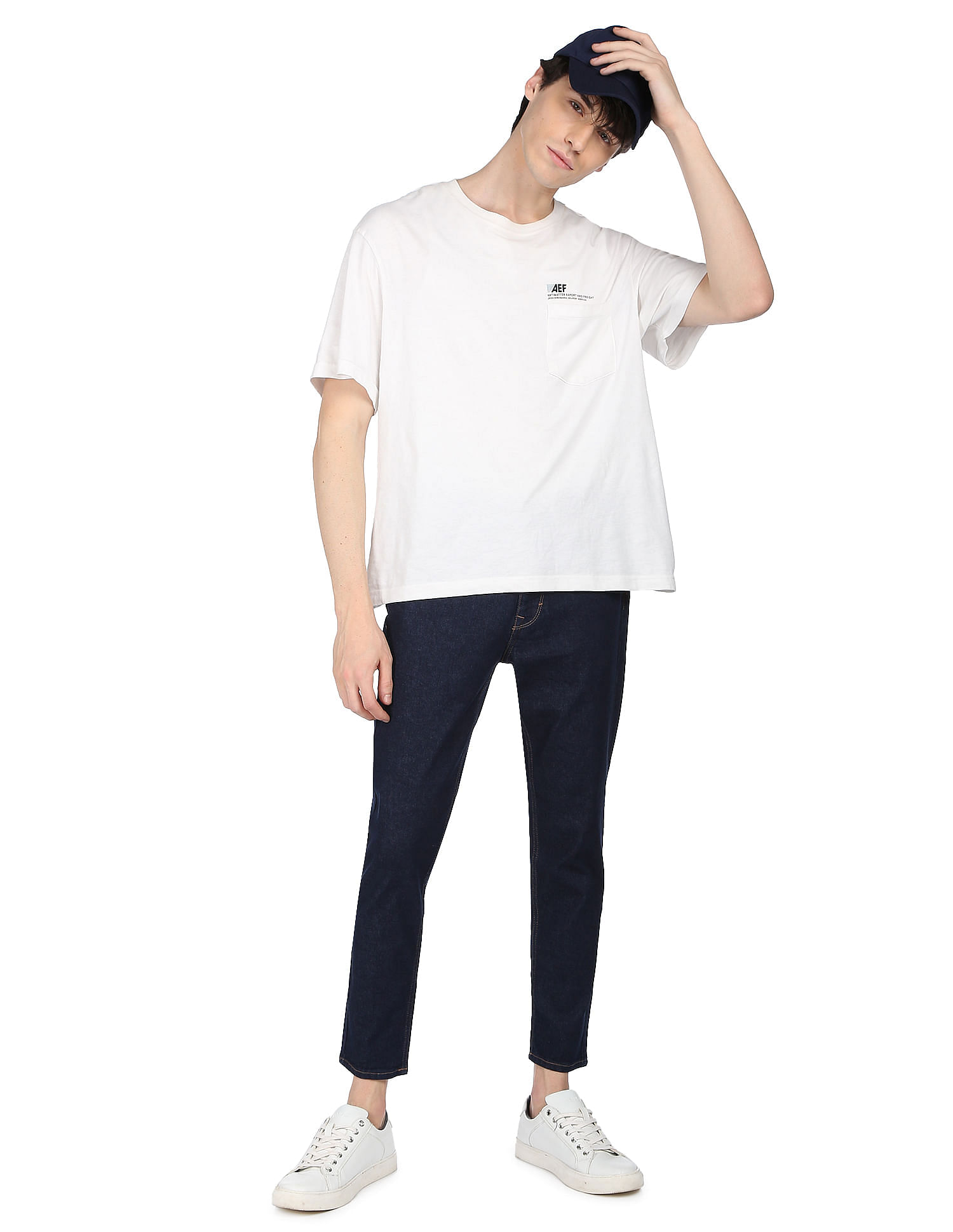 Flying Machine Mid Rise Morrison Cropped Fit Jeans