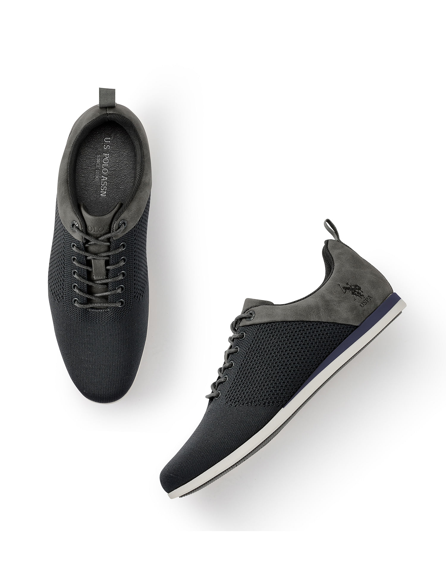 U.S. Polo Assn. Men Textured Knit Junia 3.0 Sneakers