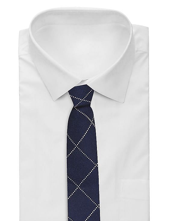 Tommy Hilfiger Men's Th Monogram Tie - Navy - Yahoo Shopping