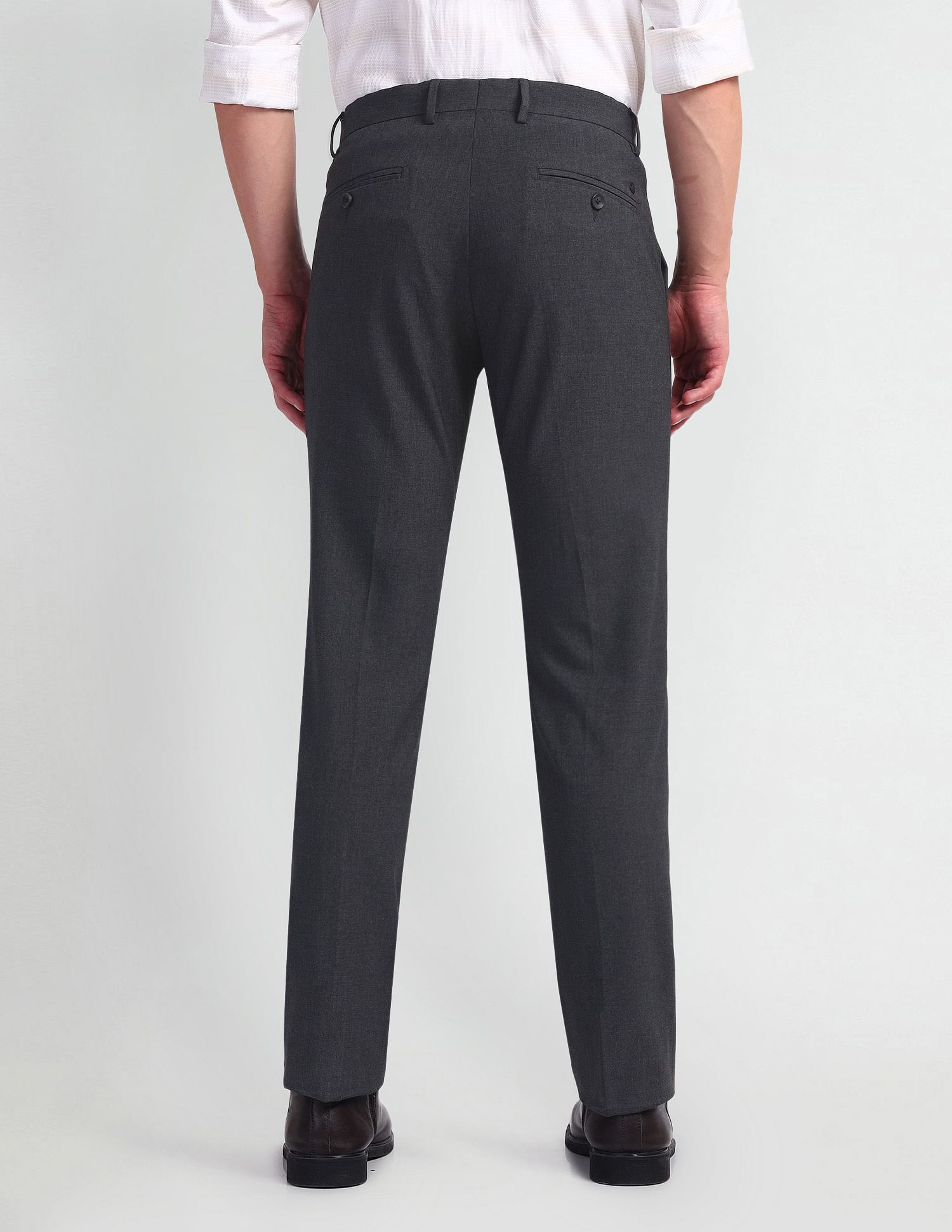 Arrow Mid Rise Tapered Fit Trousers