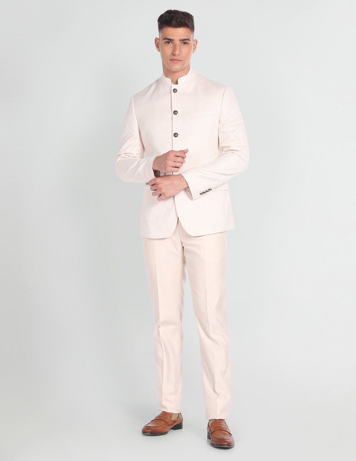 Arrow Paisley Tailored Fit Jacquard Suit