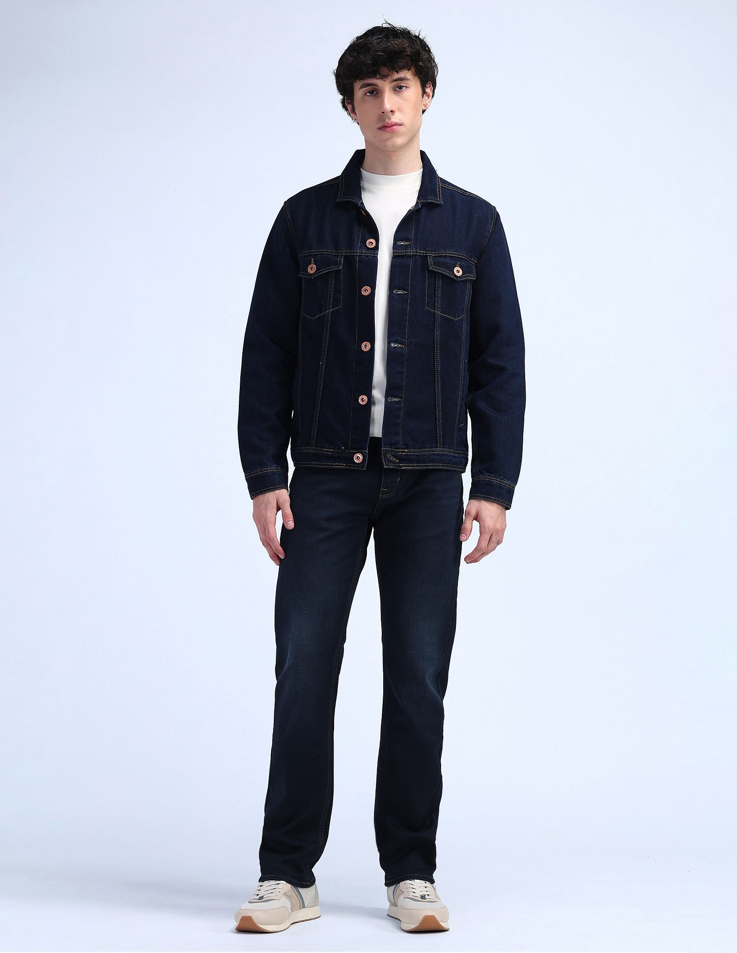 Flying Machine F-Jango Straight Fit Washed Jeans
