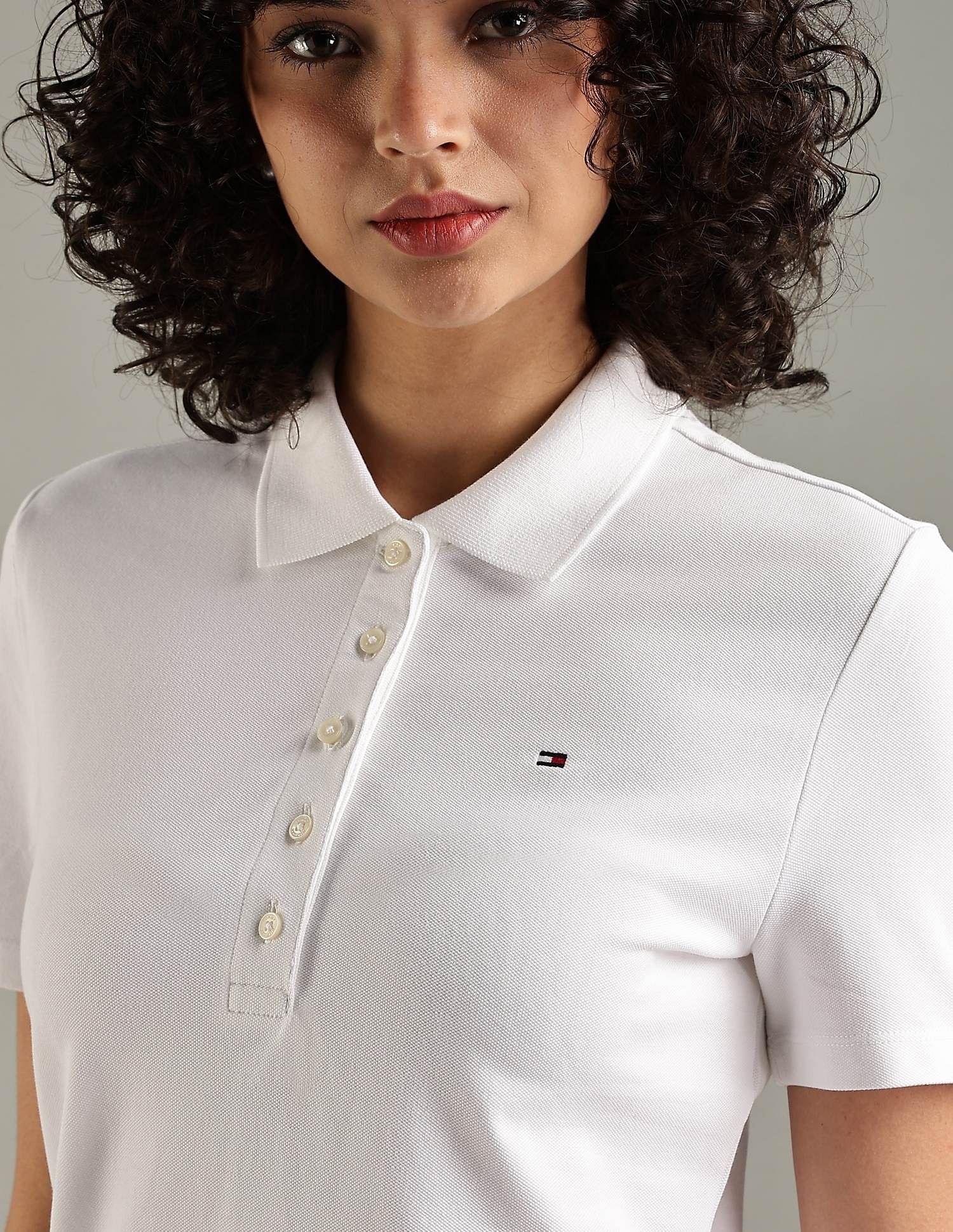 Tommy Hilfiger Solid Regular-Fit Cotton Polo T-Shirt