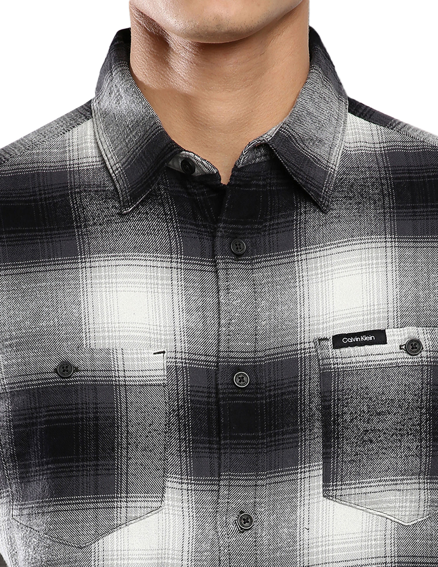 Calvin klein 2024 flannel shirt