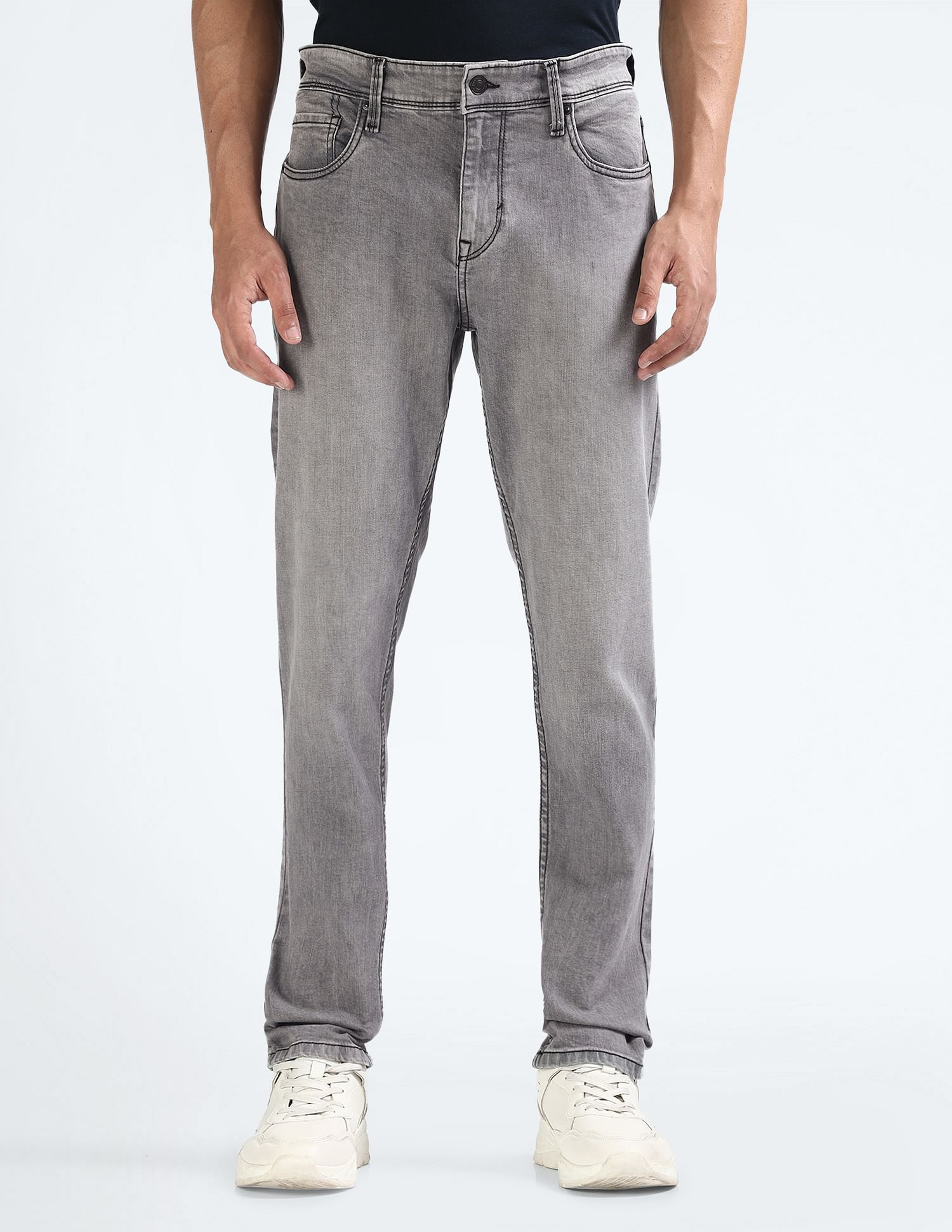 Flying Machine Slim Tapered Fit Mid Rise Jeans