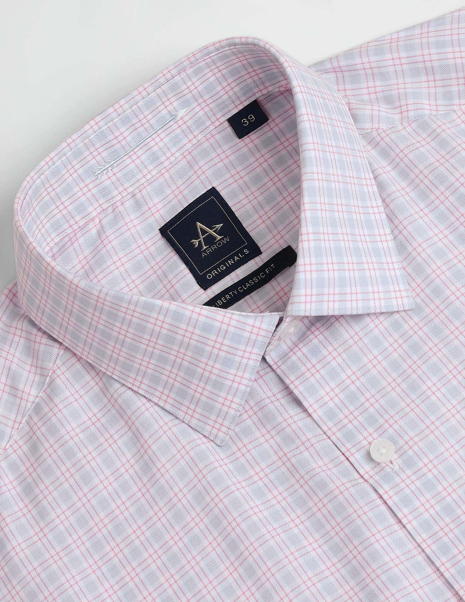 Arrow Cutaway Collar Tartan Check Shirt