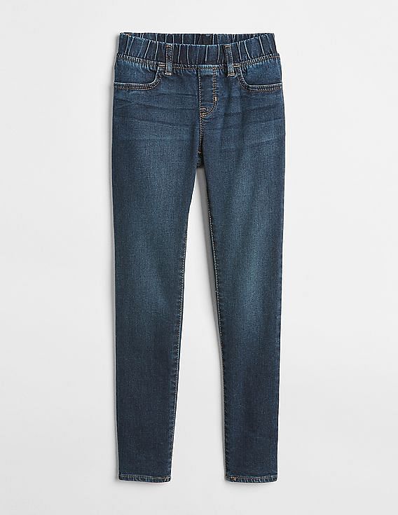 Buy GAP Girls Blue Superdenim Jeggings With Fantastiflex 