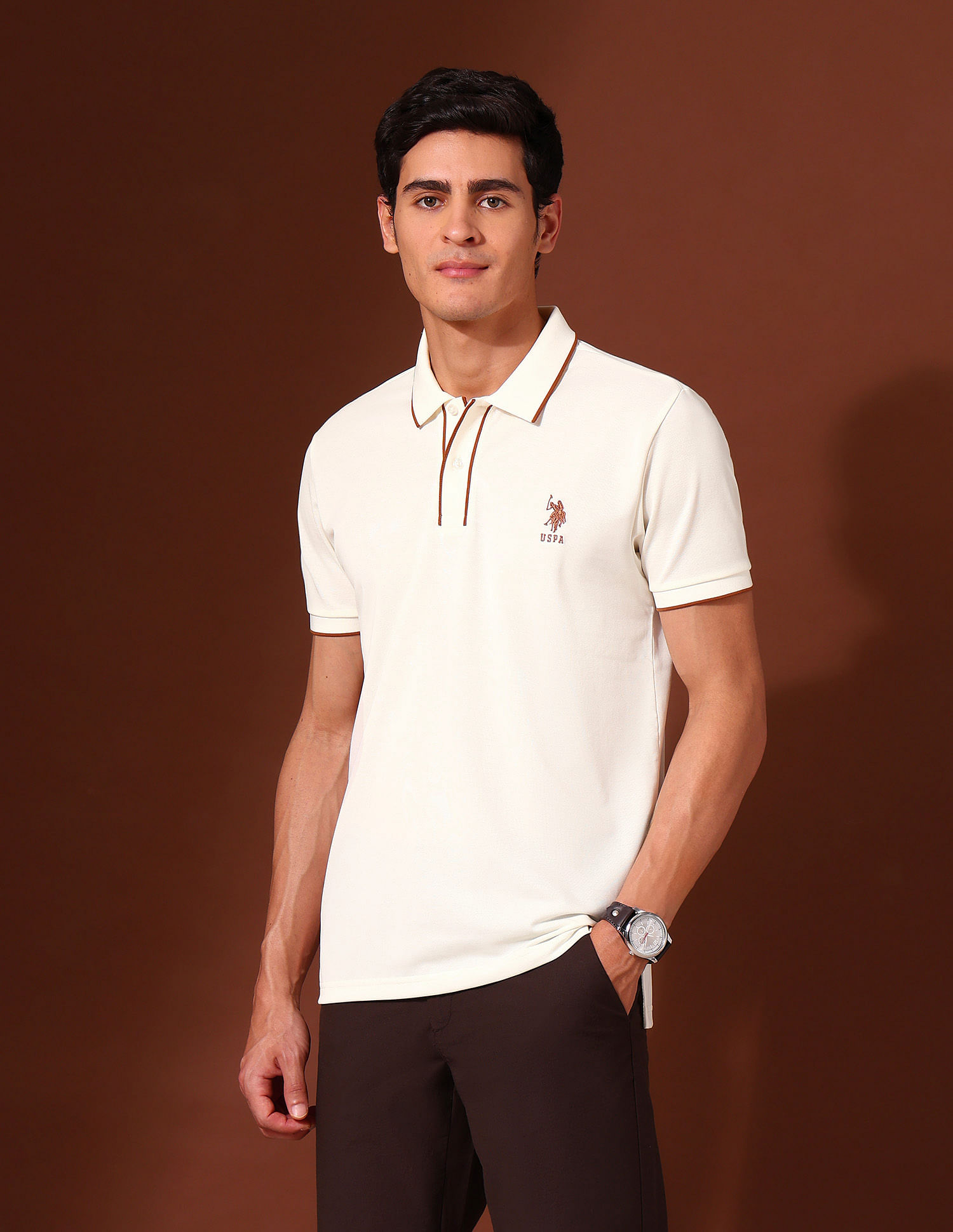 U.S. Polo Assn. Slim Fit Working Holiday Polo Shirt