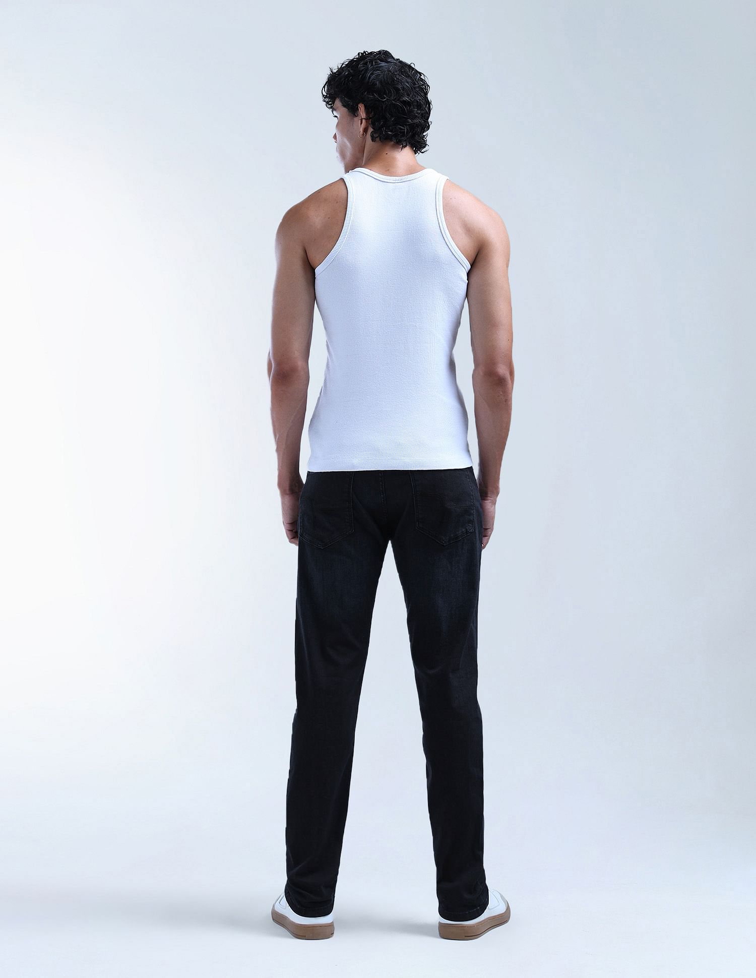 Flying Machine Slash Slim Tapered Fit Light Washed Jeans