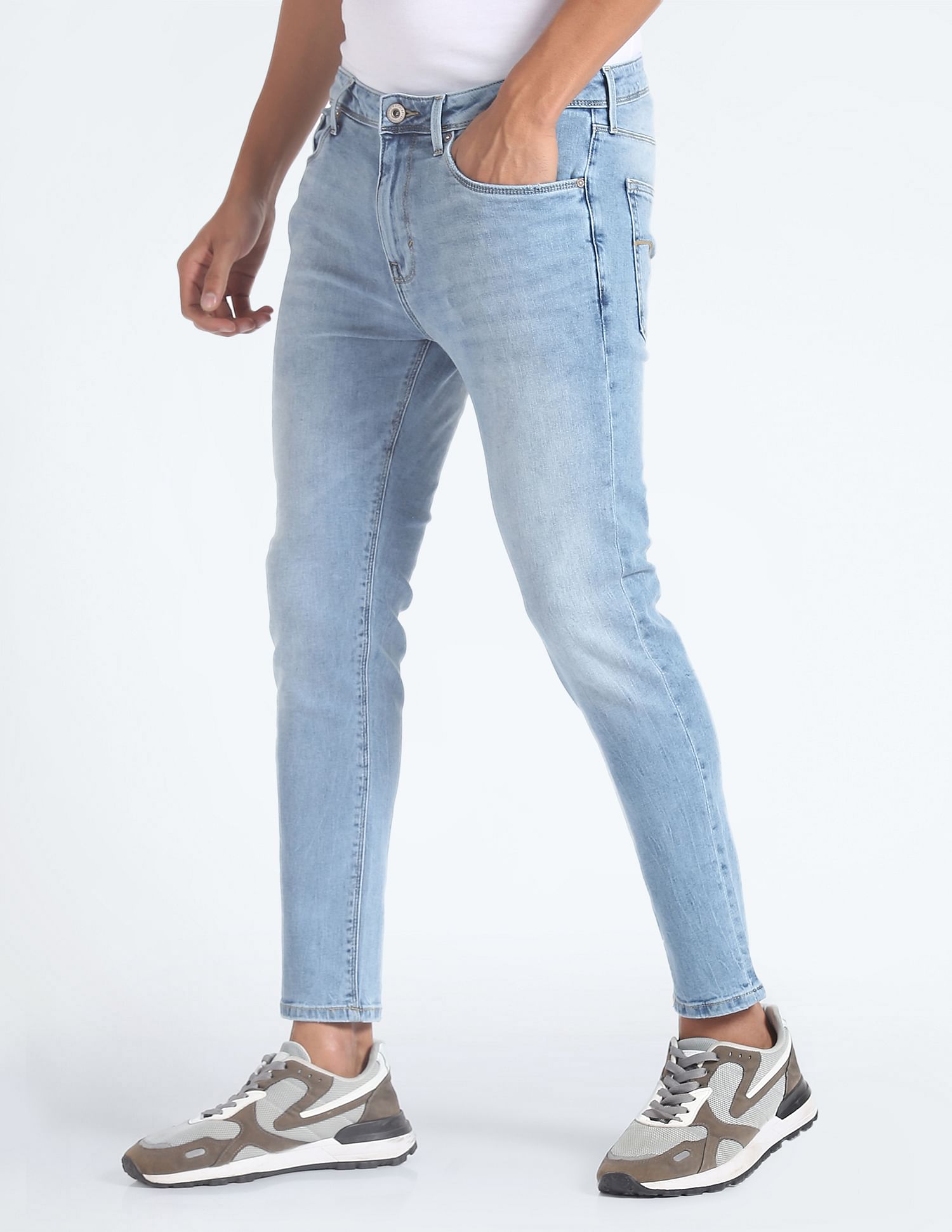 Flying Machine Stone Wash Skinny Jeans