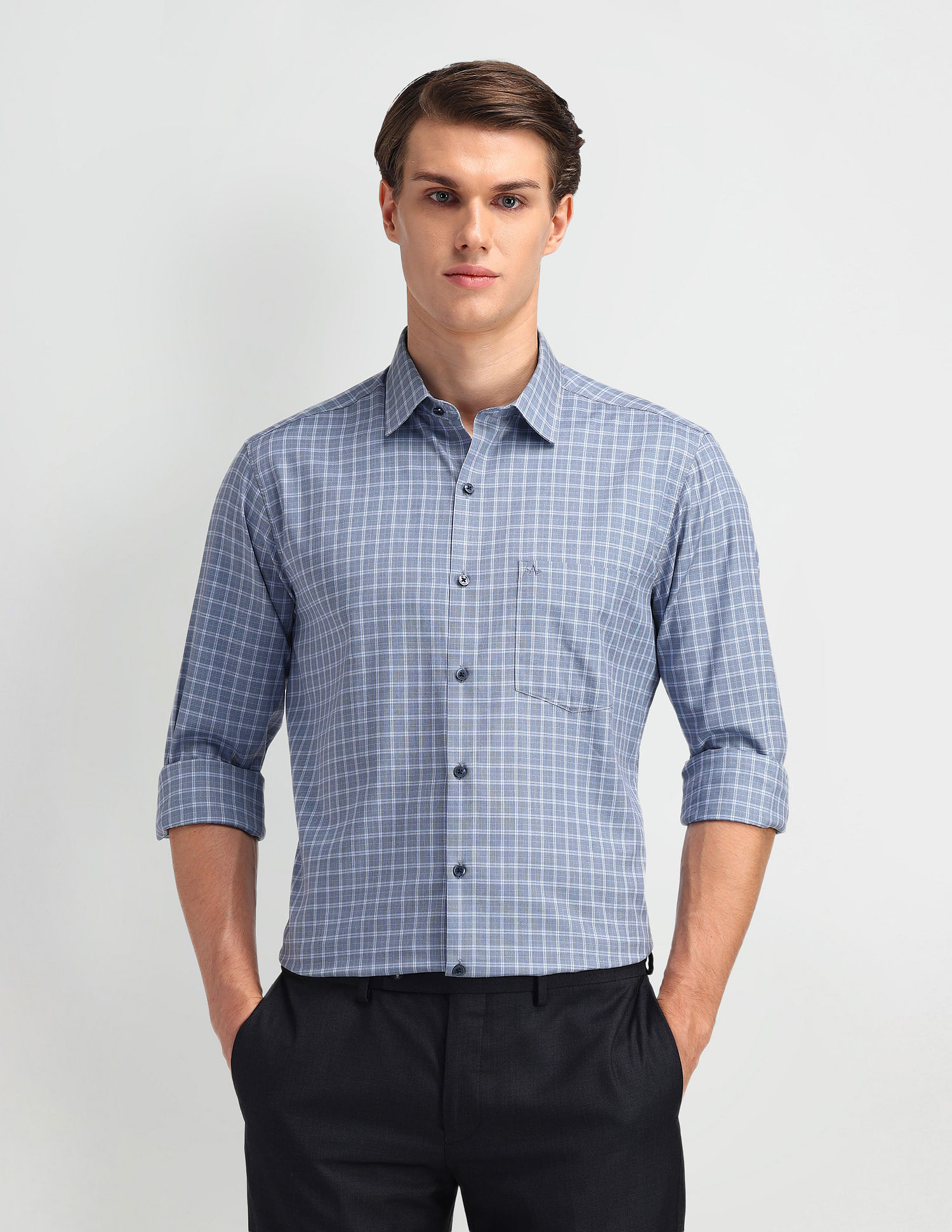 Arrow Liberty Classic Fit Plaid Checked Shirt