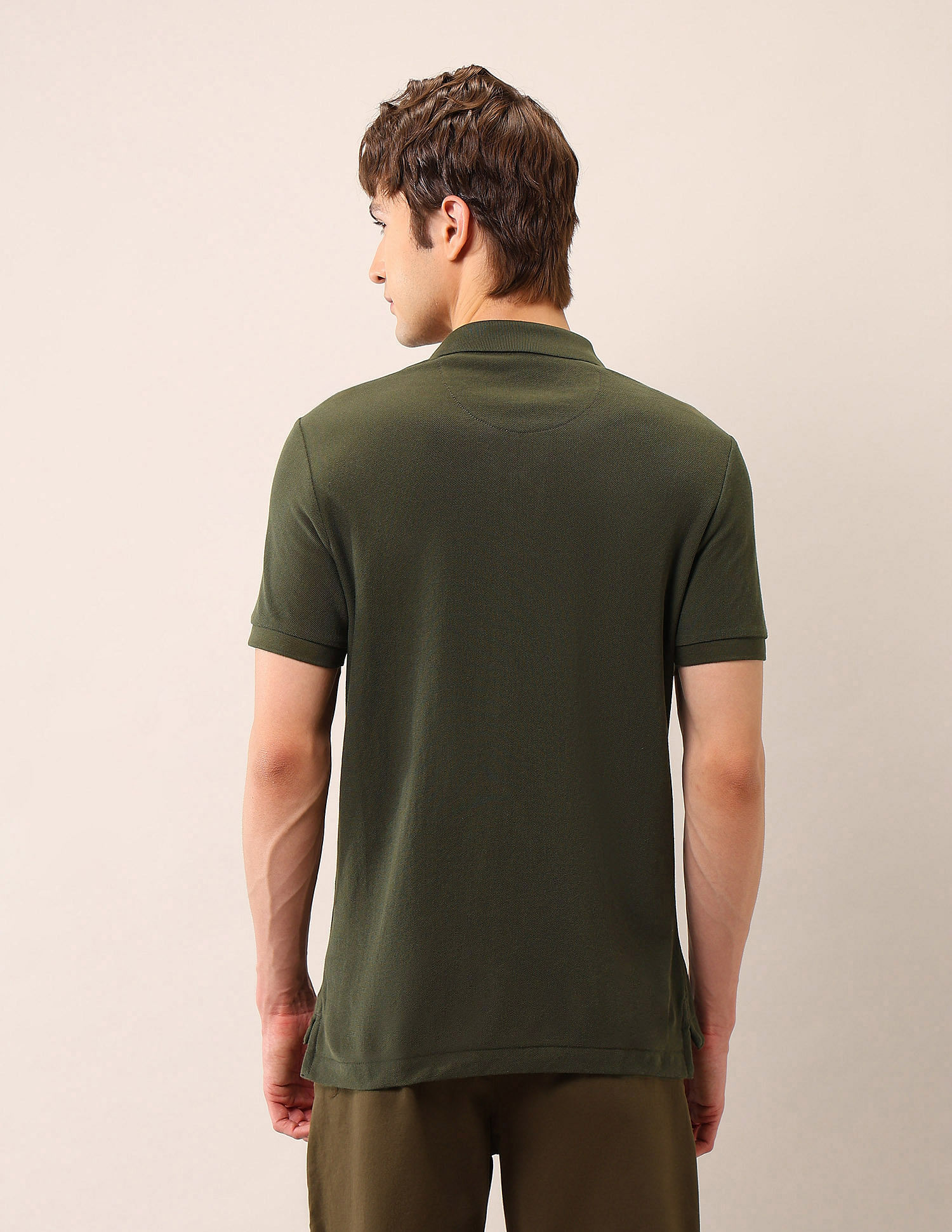 U.S. Polo Assn. Denim Co. Colourblocked Pure Cotton Polo Shirt