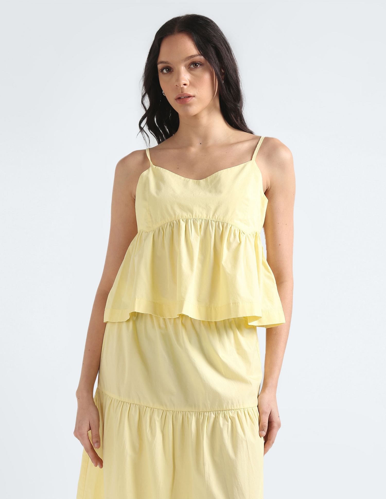 Tommy Hilfiger Poplin Back Tie Solid Top