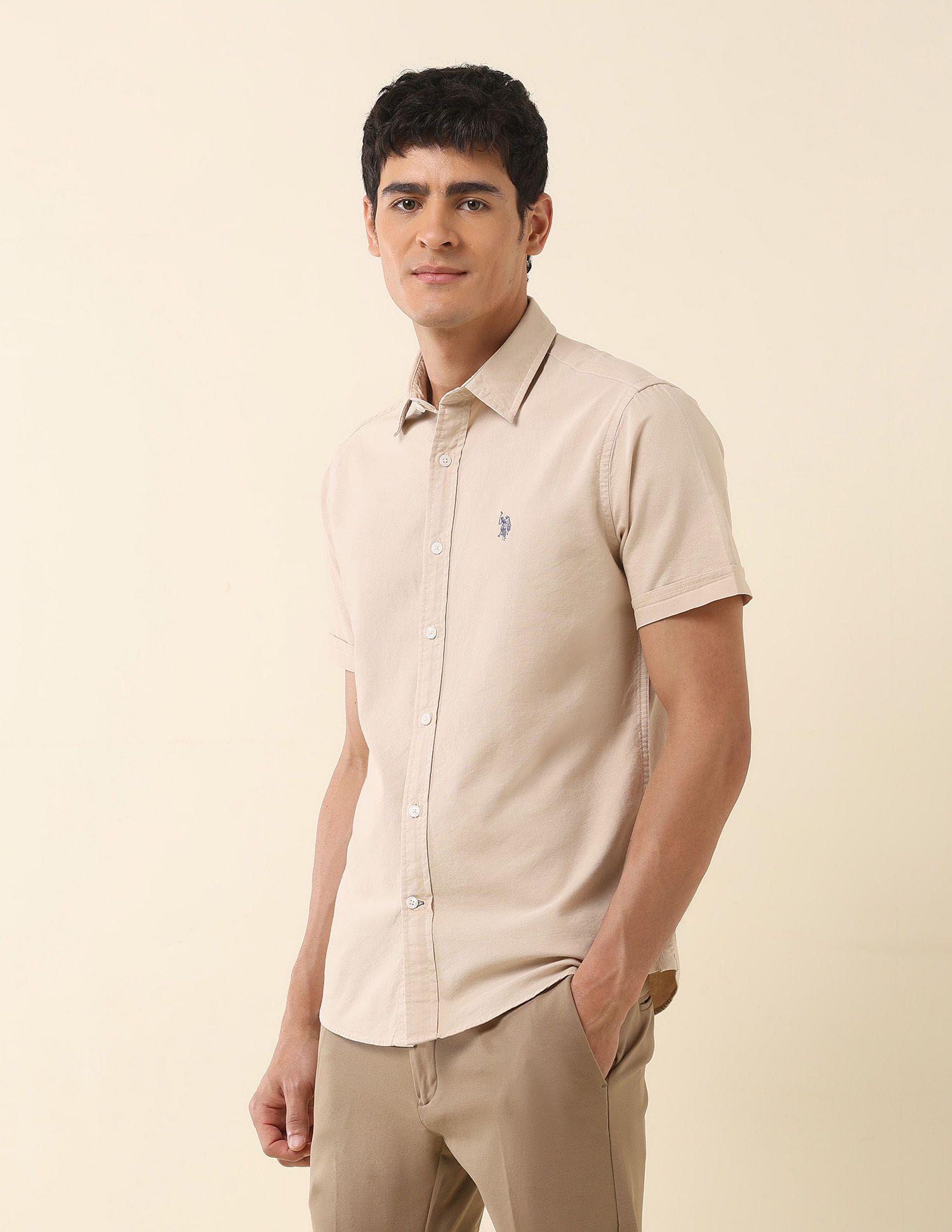 U.S. Polo Assn. Tailored Fit Pure Cotton Oxford Shirt