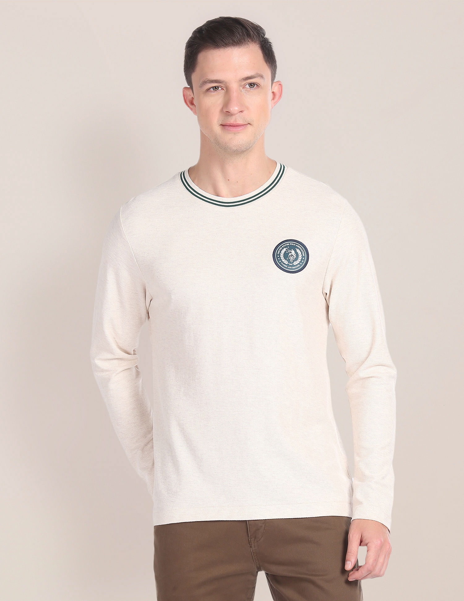 U.S. Polo Assn. Long Sleeve Logo Badge T-Shirt