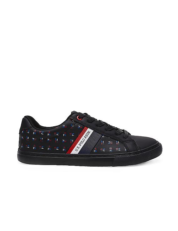 U.S. Polo Assn. Men Brand Print Lace Up Angus Sneakers