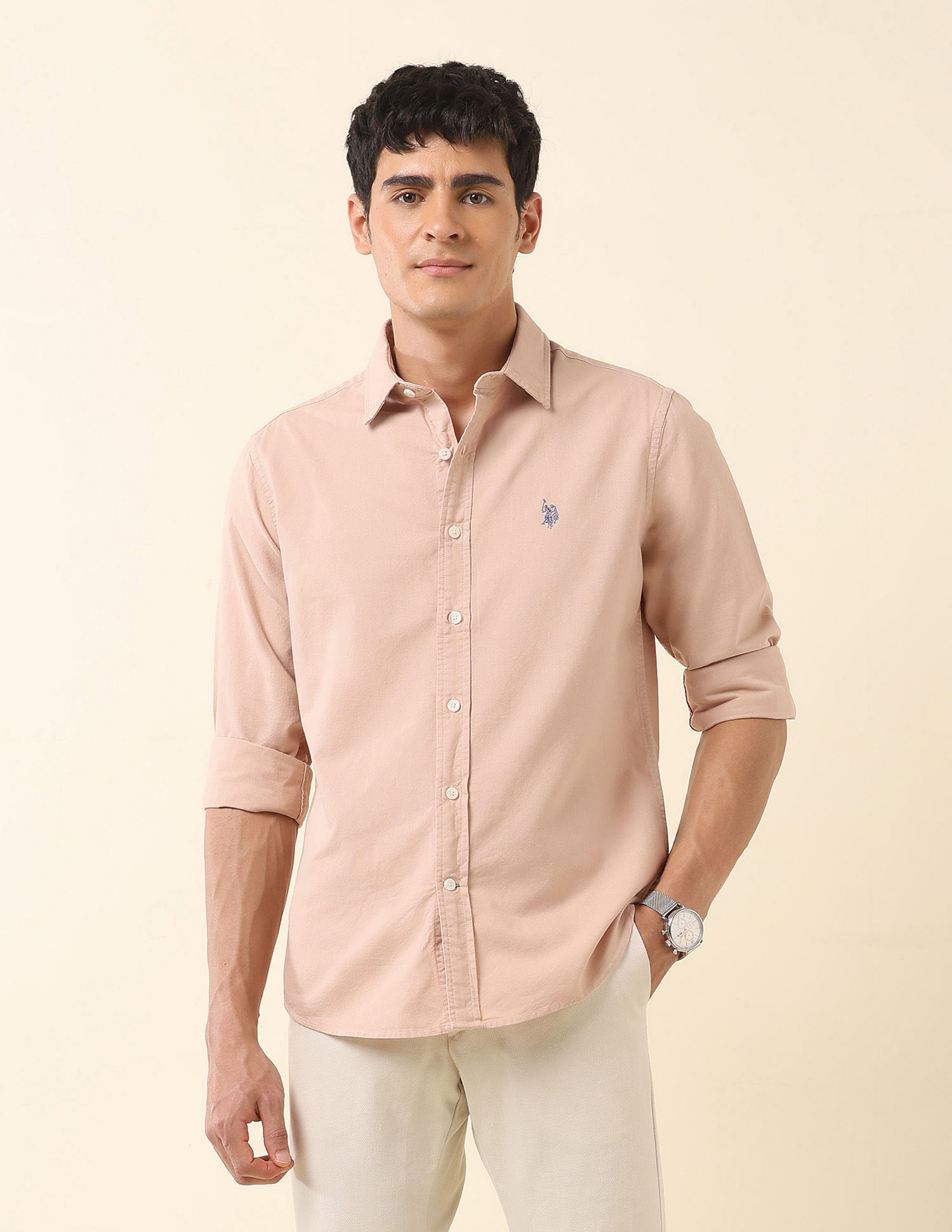 U.S. Polo Assn. Tailored Fit Pure Cotton Oxford Shirt