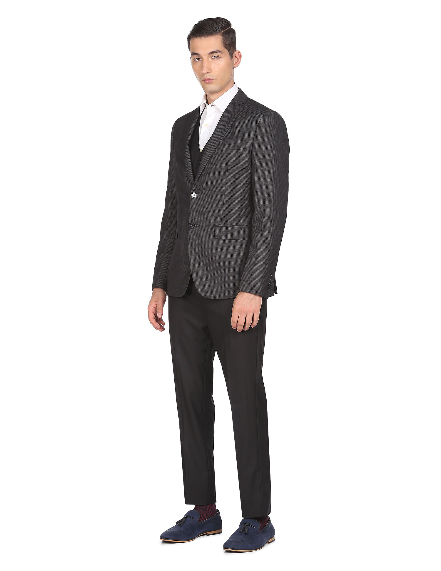 Buy Arrow Tailored Regular Fit Patterned Formal Blazer - NNNOW.com