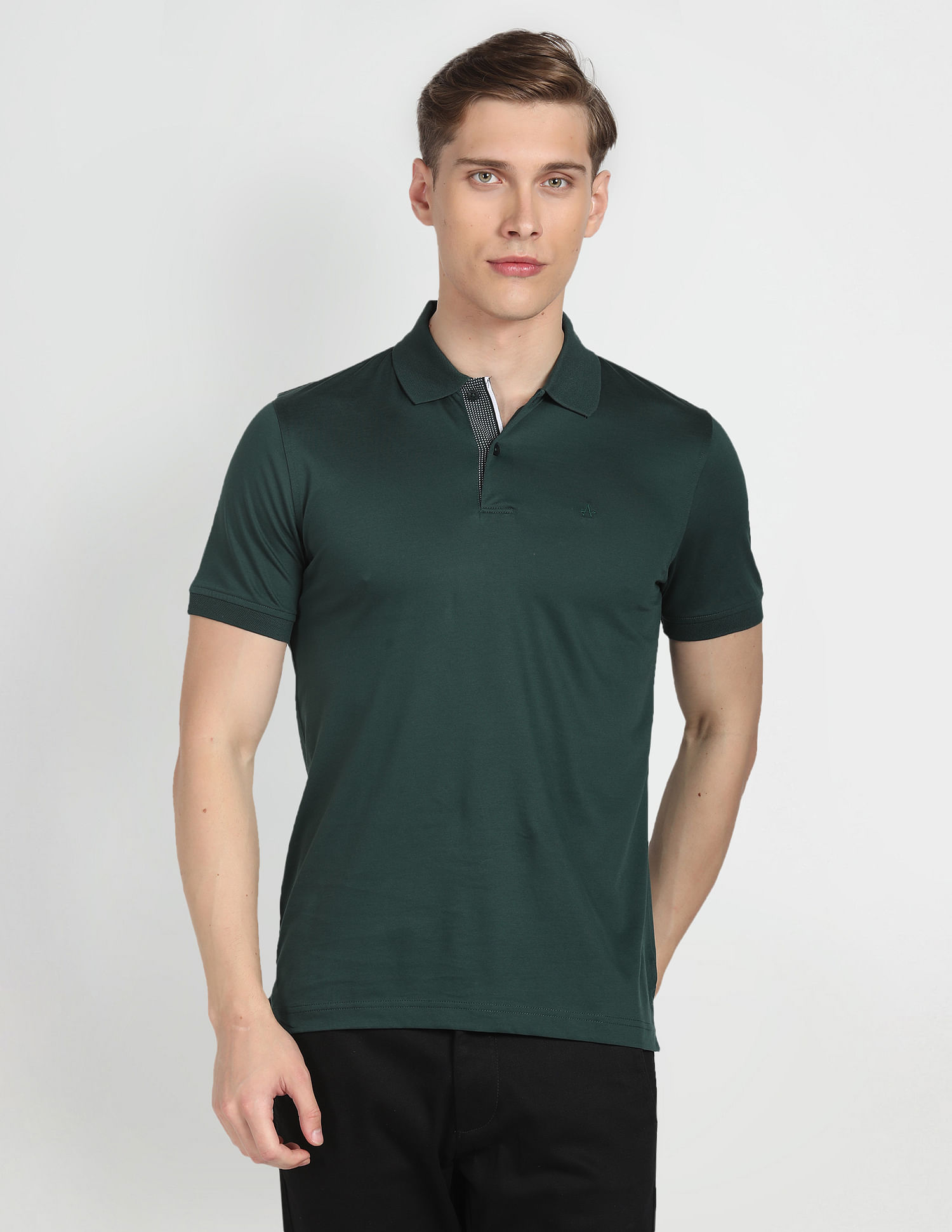 Arrow Cotton Solid Polo Shirt