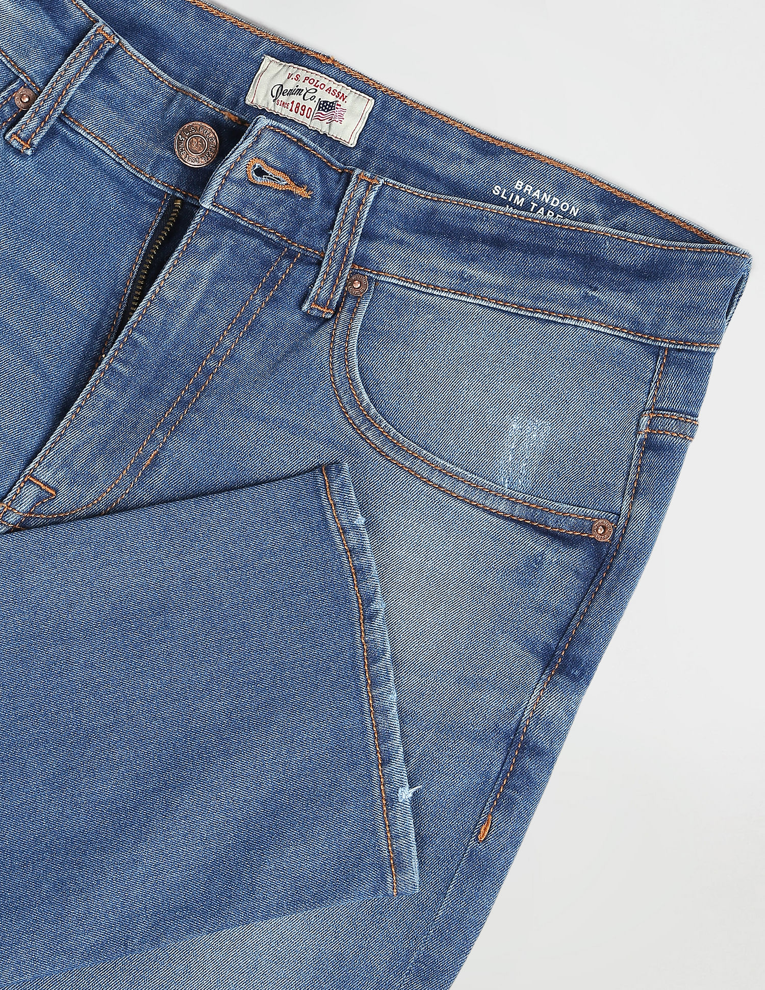 U.S. Polo Assn. Denim Co. Brandon Slim Tapered Fit Blue Jeans