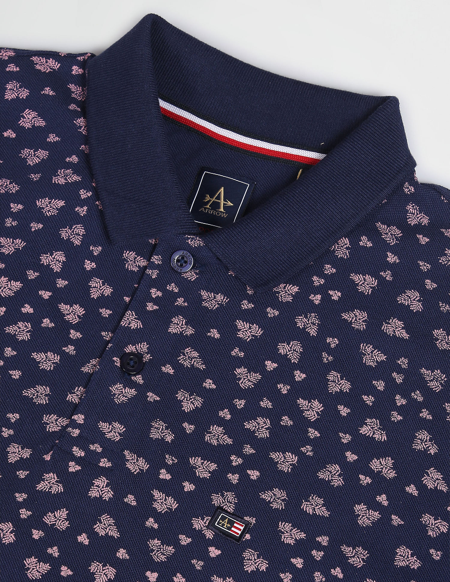 Arrow Sports Floral Cotton Polo Shirt