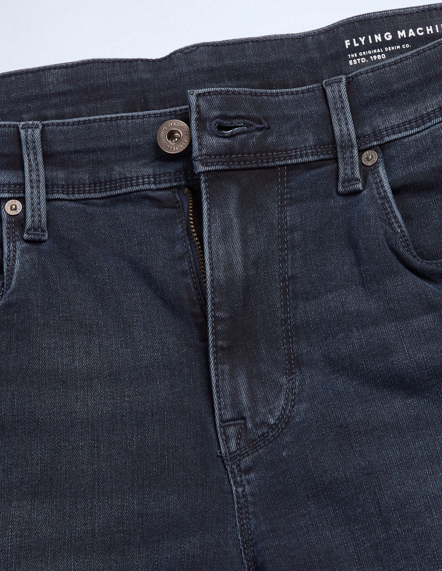 Flying Machine Slash Slim Tapered Fit Jeans