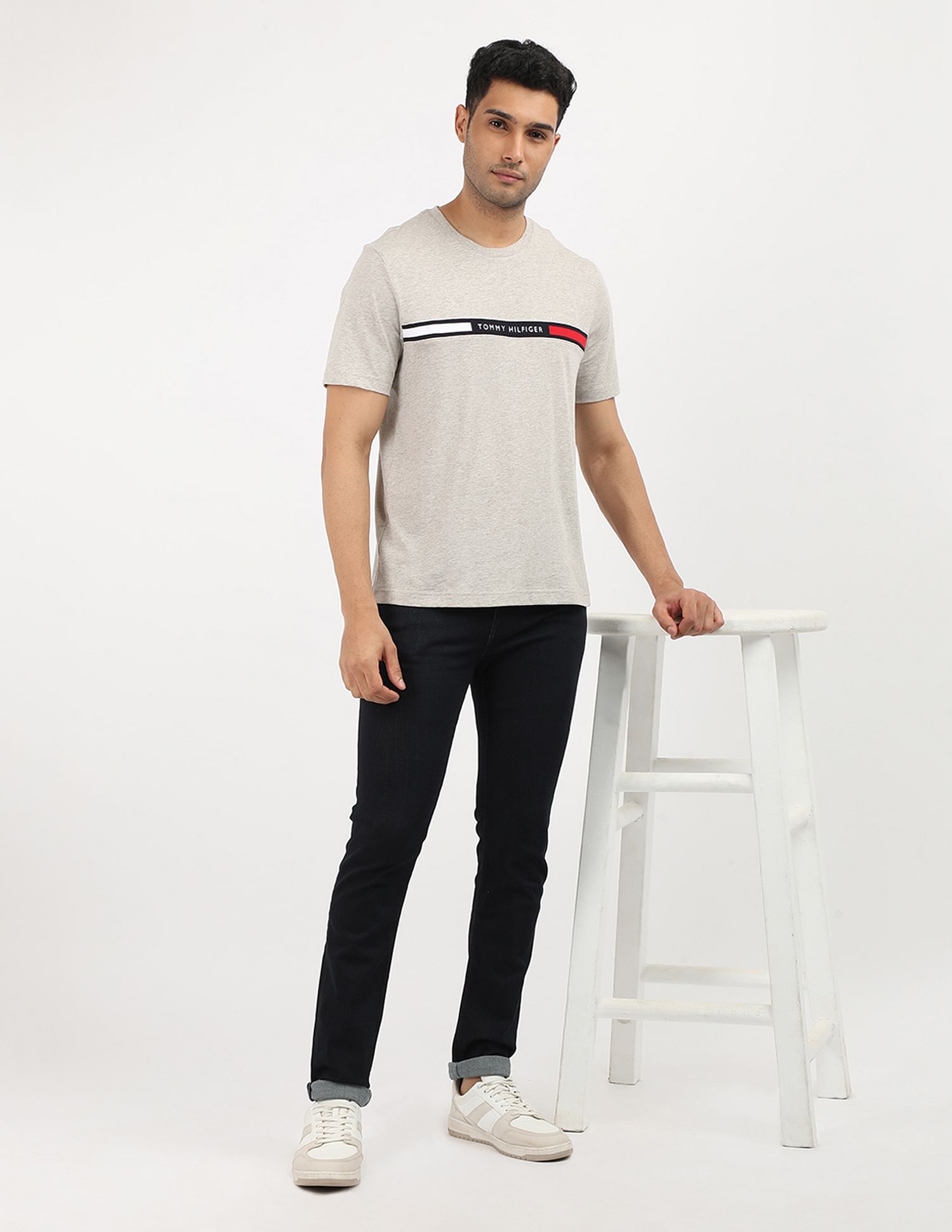 Tommy Hilfiger Brand Chest Insert Cotton T-Shirt