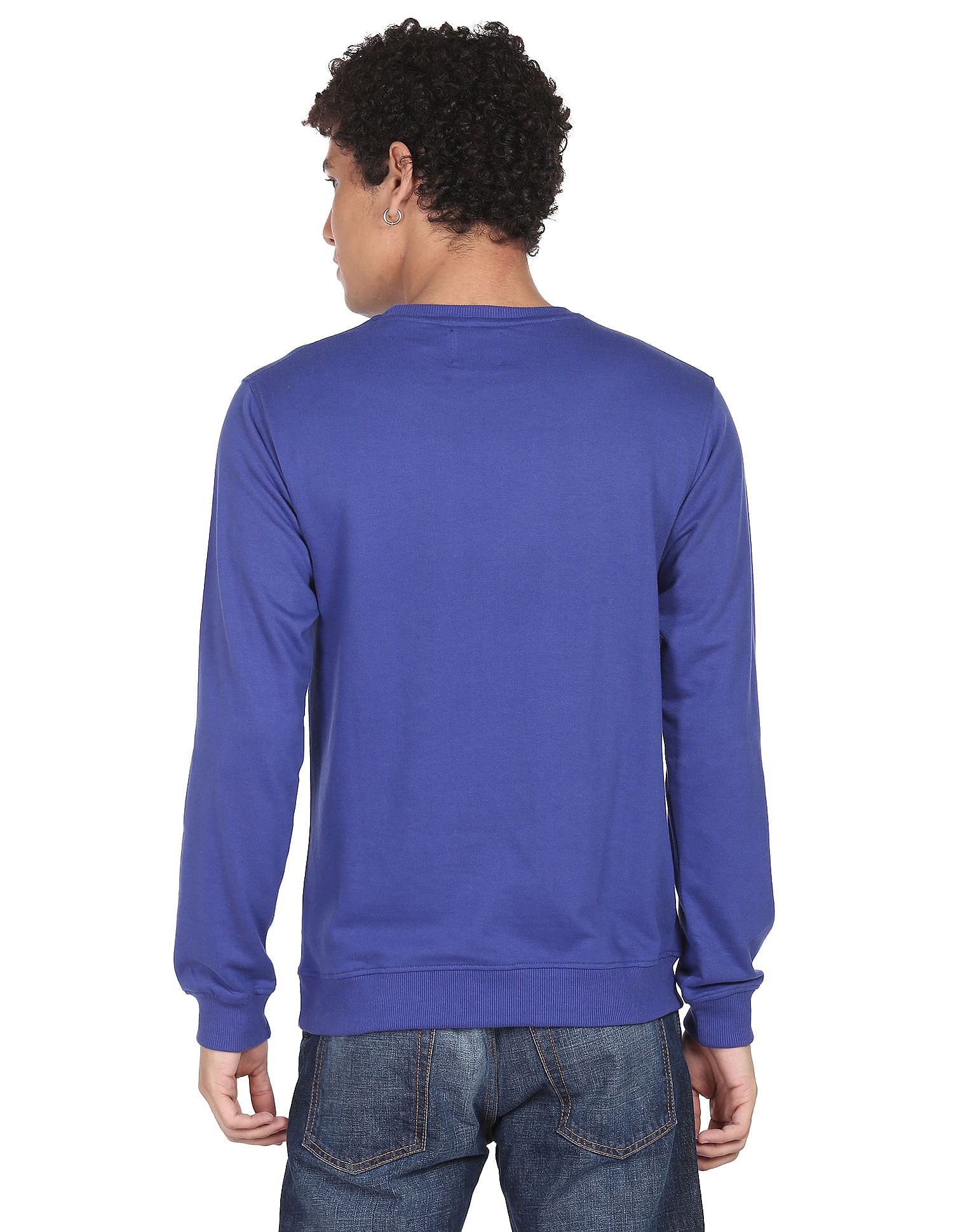 Flying Machine Crew Neck Brand Print Sweatshirt