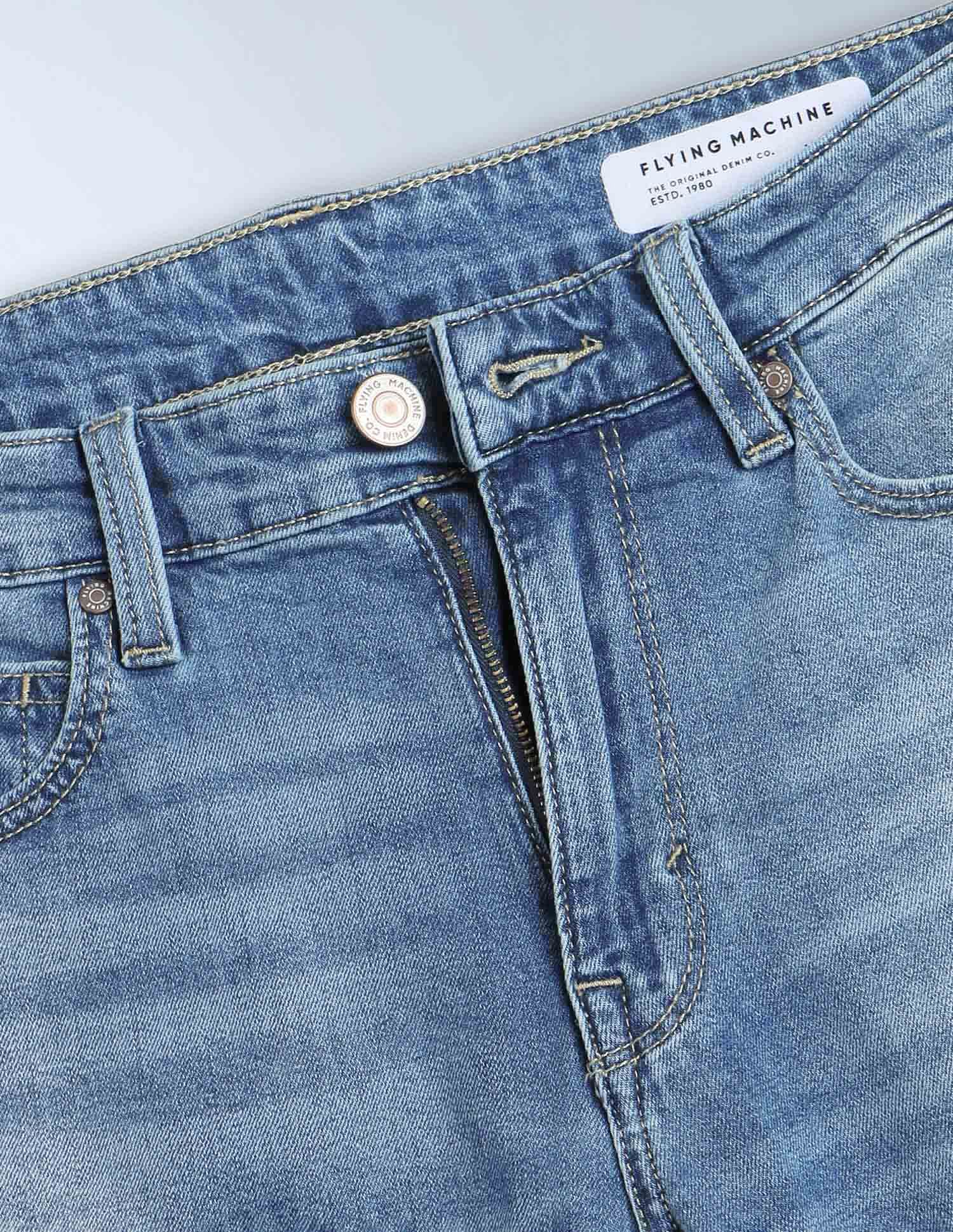 Flying Machine Freddie Slim Straight Fit Authentic Signature Jeans