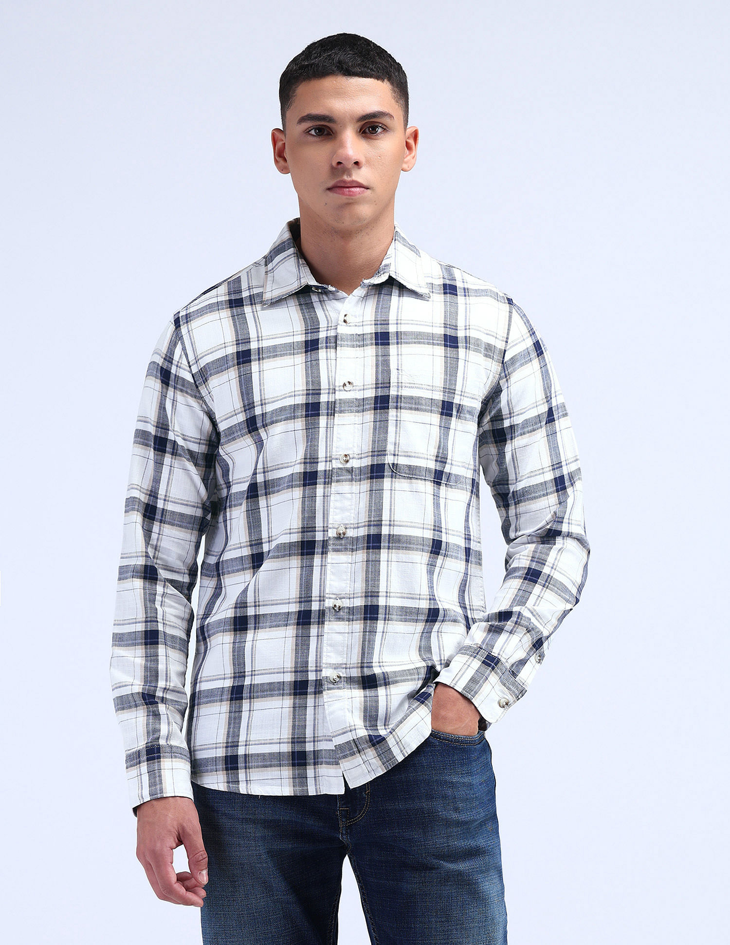 Flying Machine Slim Fit Tartan Check Shirt