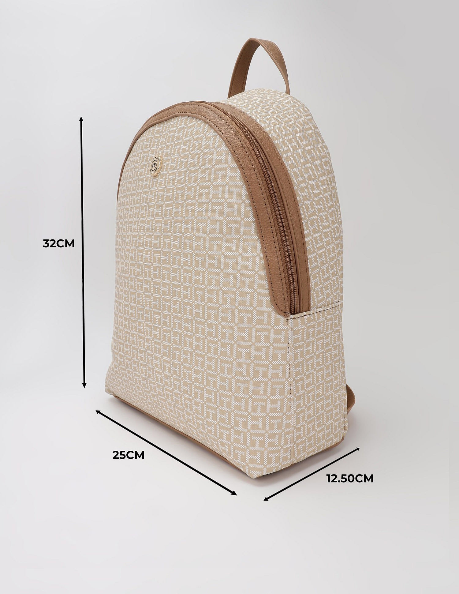 Tommy Hilfiger Logo Beige Pvc Backpack