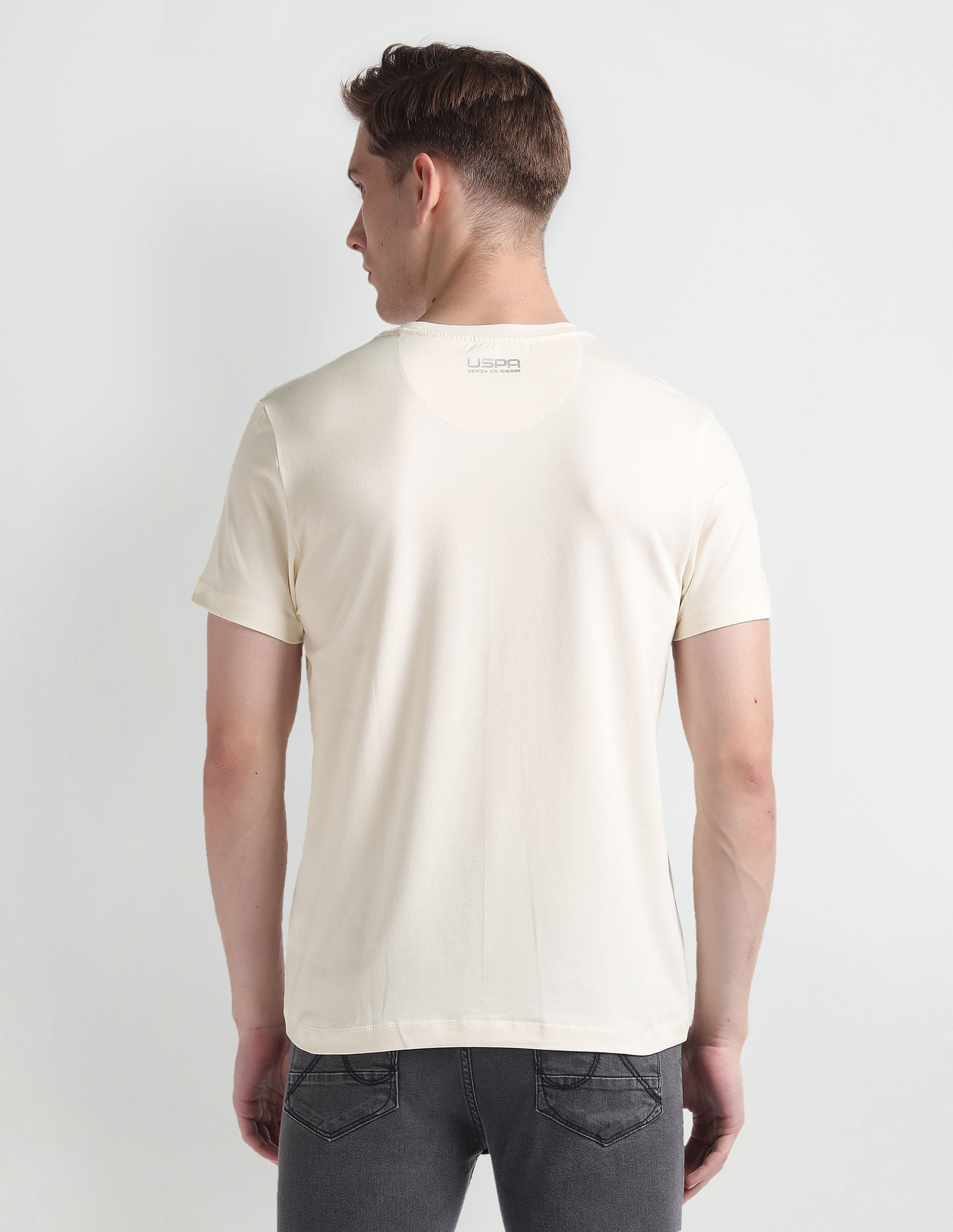 U.S. Polo Assn. Denim Co. Brand Print Cotton T-Shirt