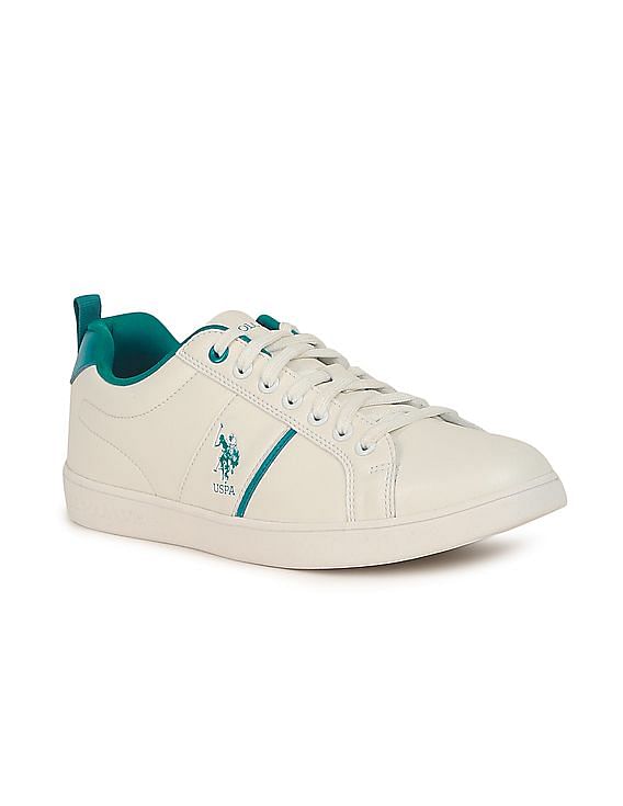 Buy . Polo Assn. Men White Lace Up Panelled Salvador  Sneakers -  