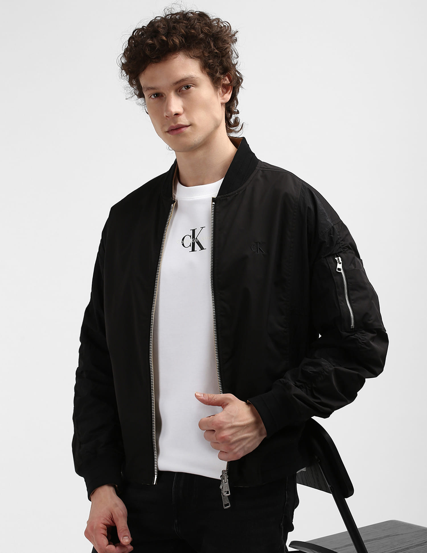 ジャケット・アウター KAJA REVERSIBLE BOA NYLON BOMBER OVY 2 KAJA BOA REVERSIBLE NYLON BONBER JACKET