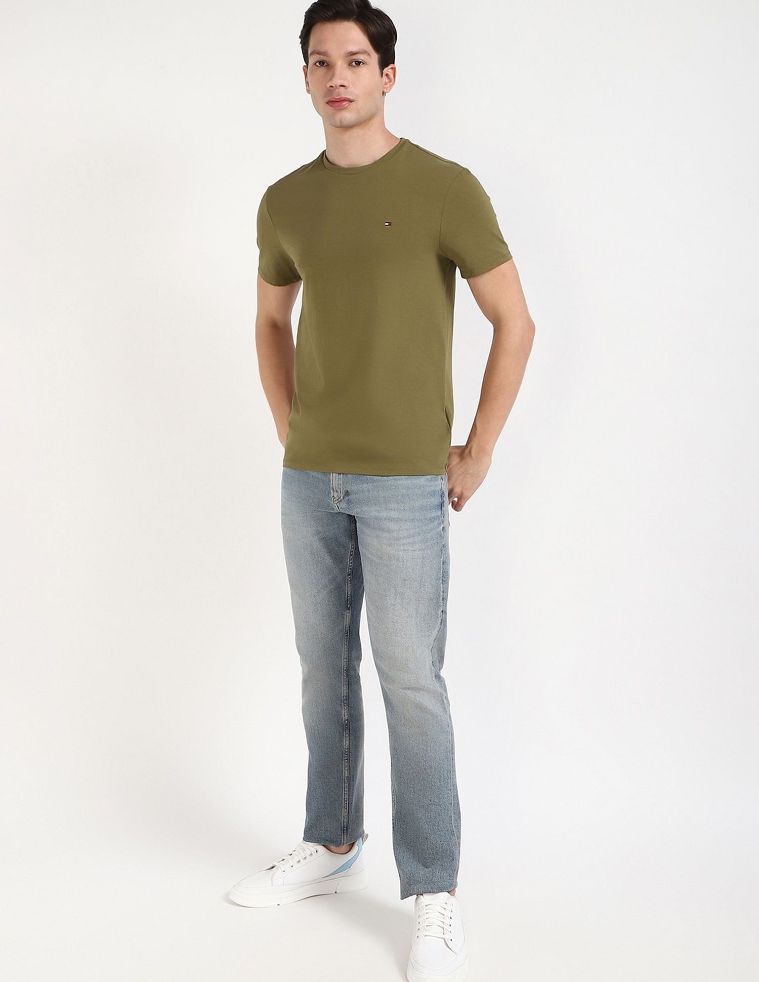 Tommy Hilfiger Solid Regular-Fit Cotton T-Shirt