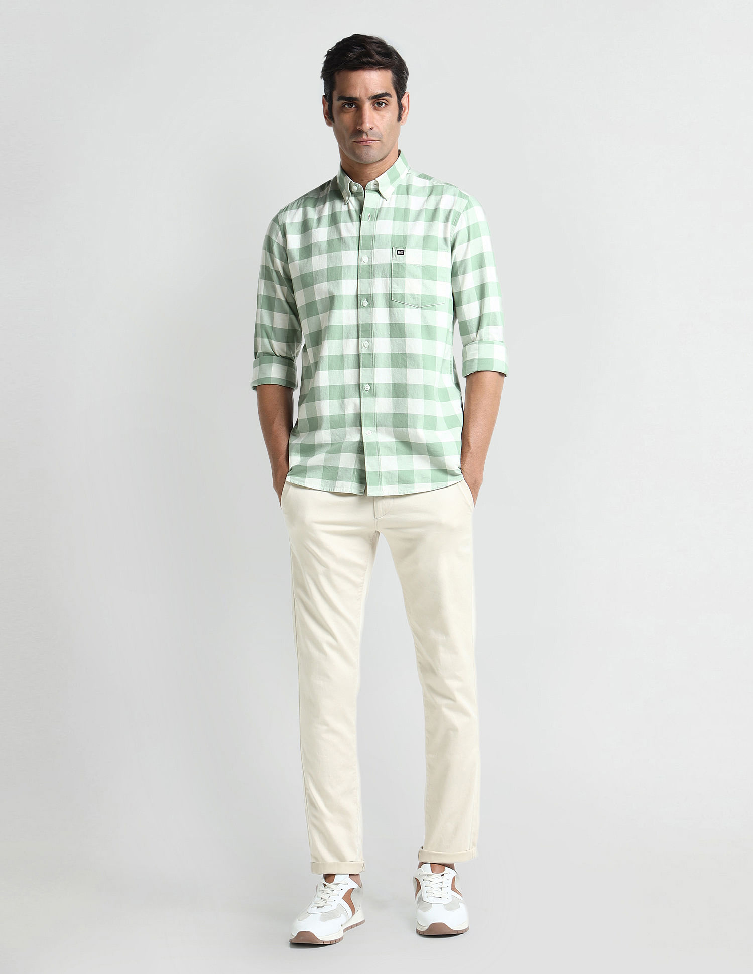 Arrow Sport Buffalo Check Cotton Shirt