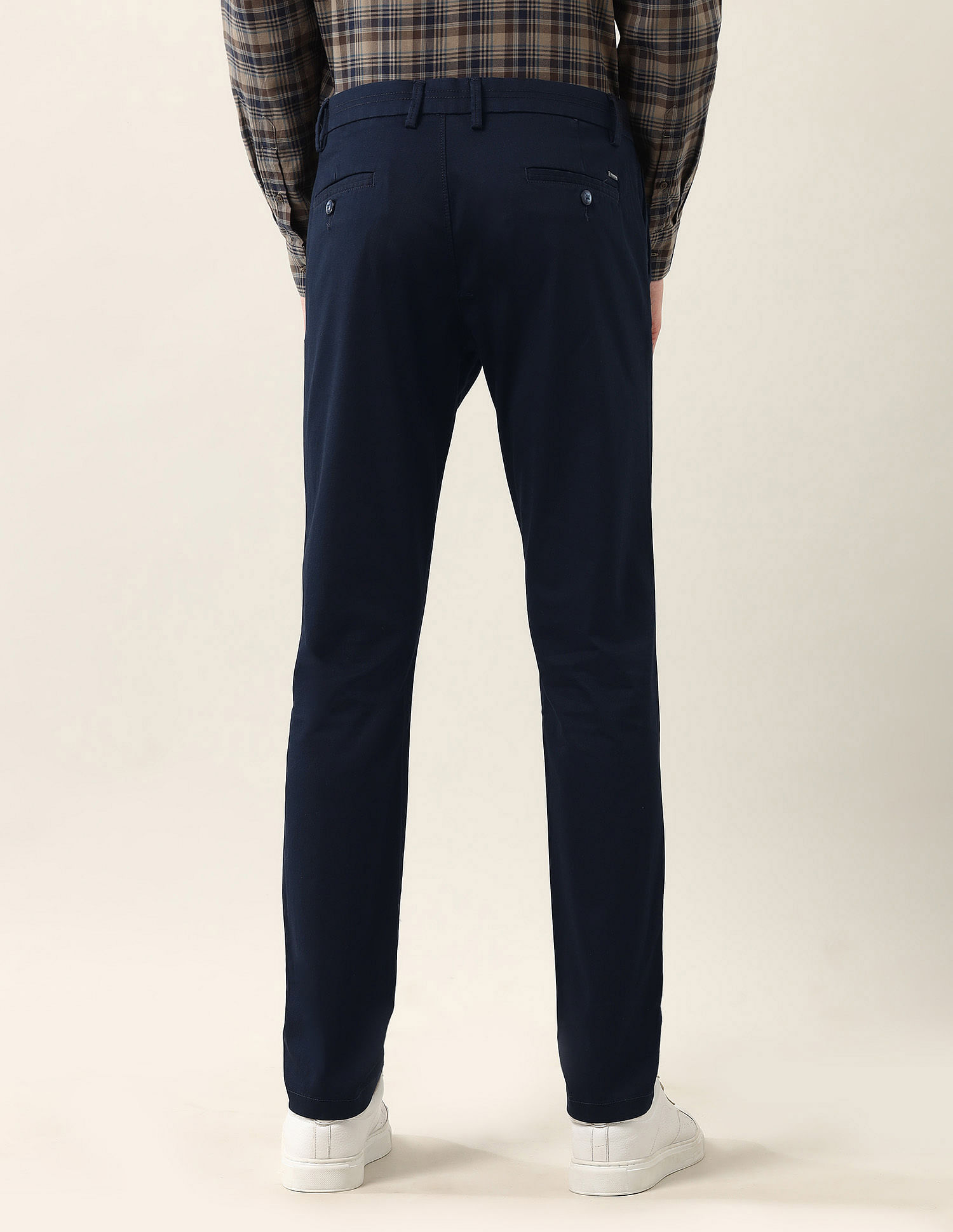 Arrow Sport Slim Fit Dobby Weave Air Soft Trousers