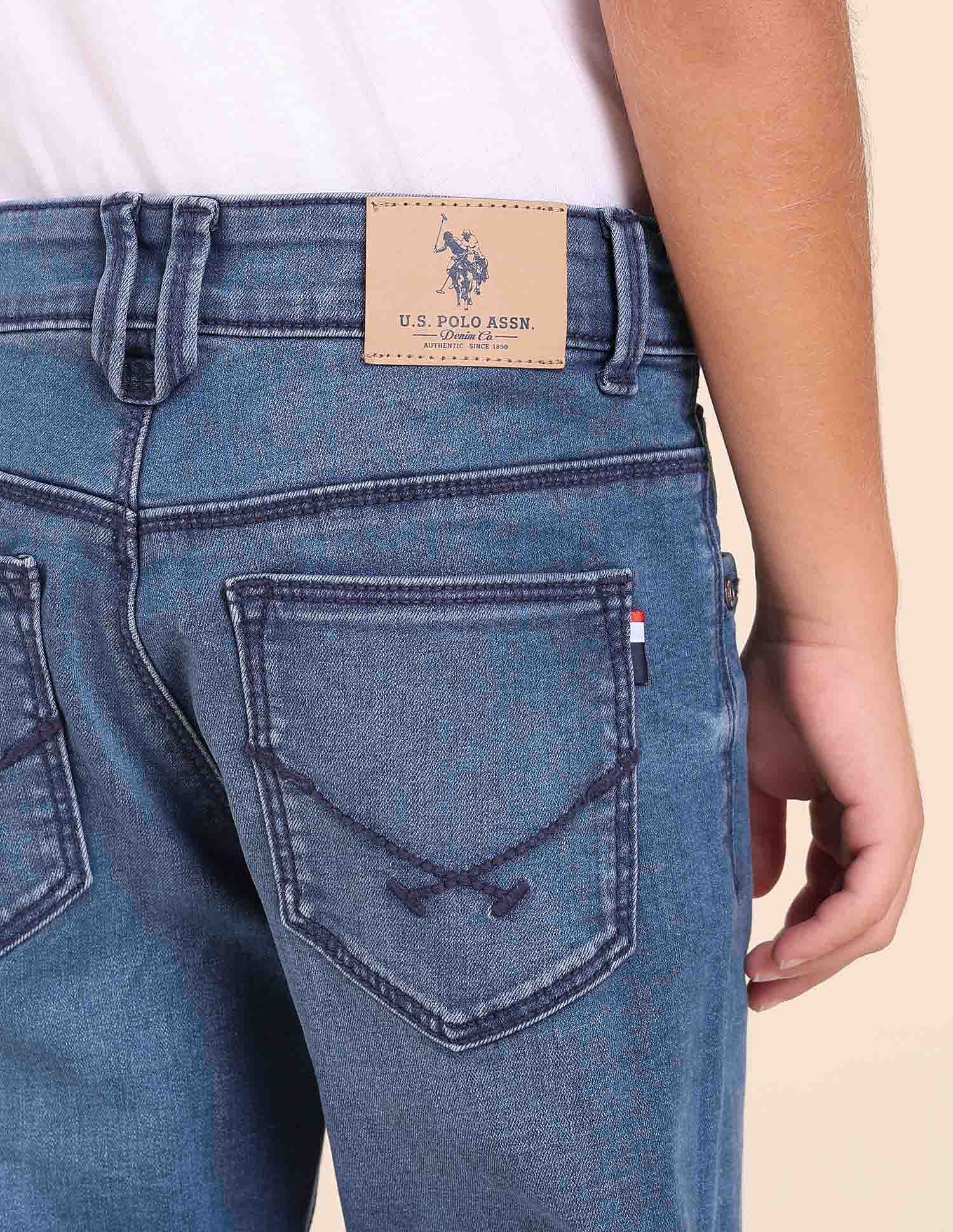 U.S. Polo Assn. Kids Boys Slim Fit Blue Jeans