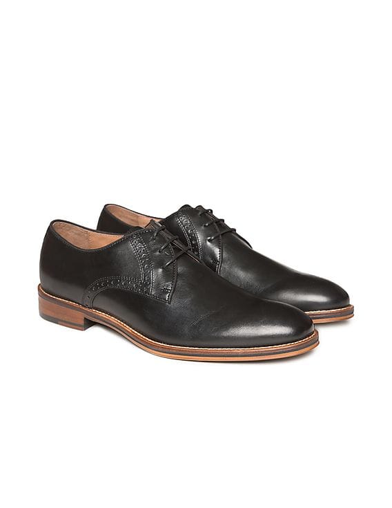 Buy Johnston Murphy Men Round Toe Leather Derby Shoes