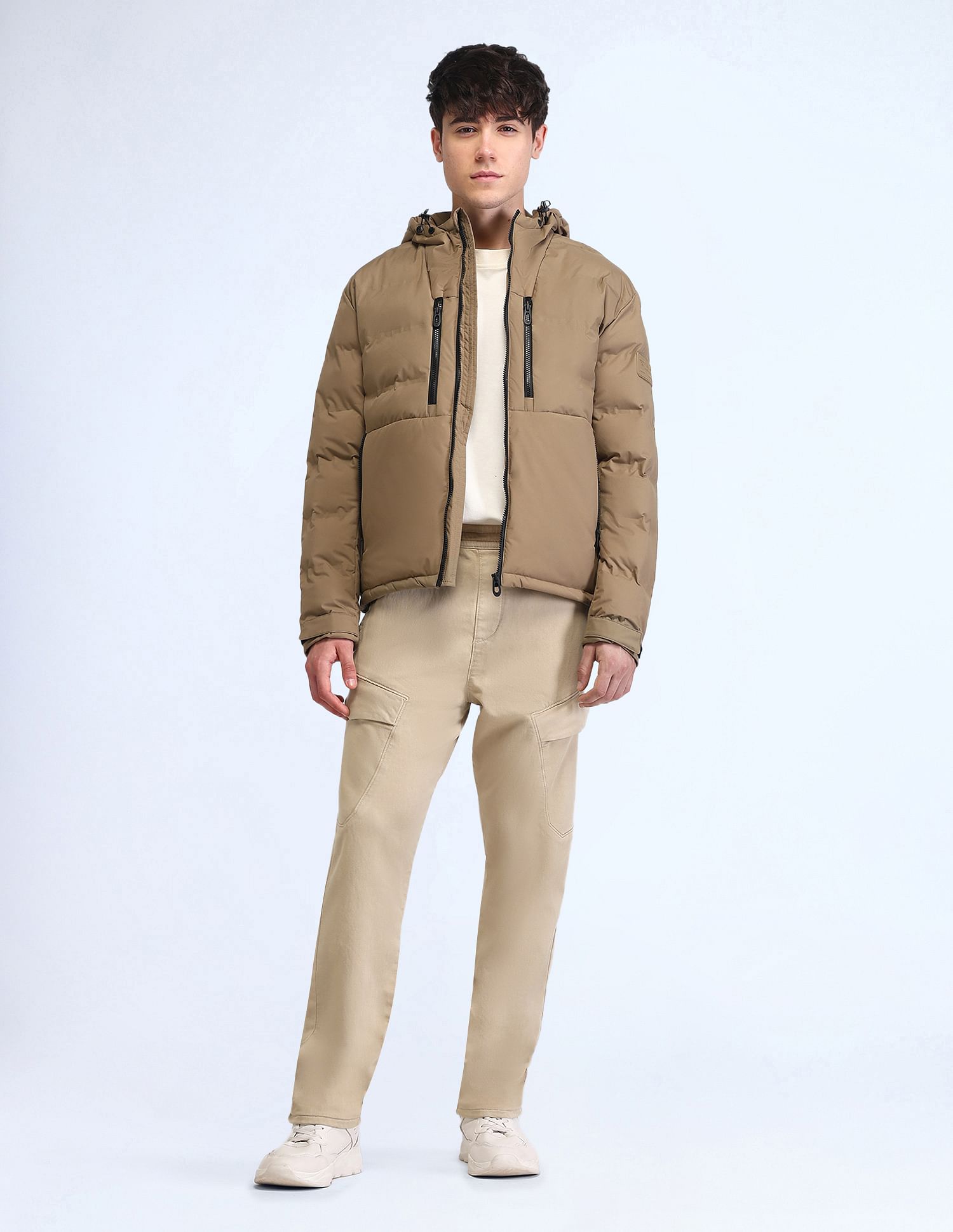 Flying Machine Solid Slim Fit Trousers