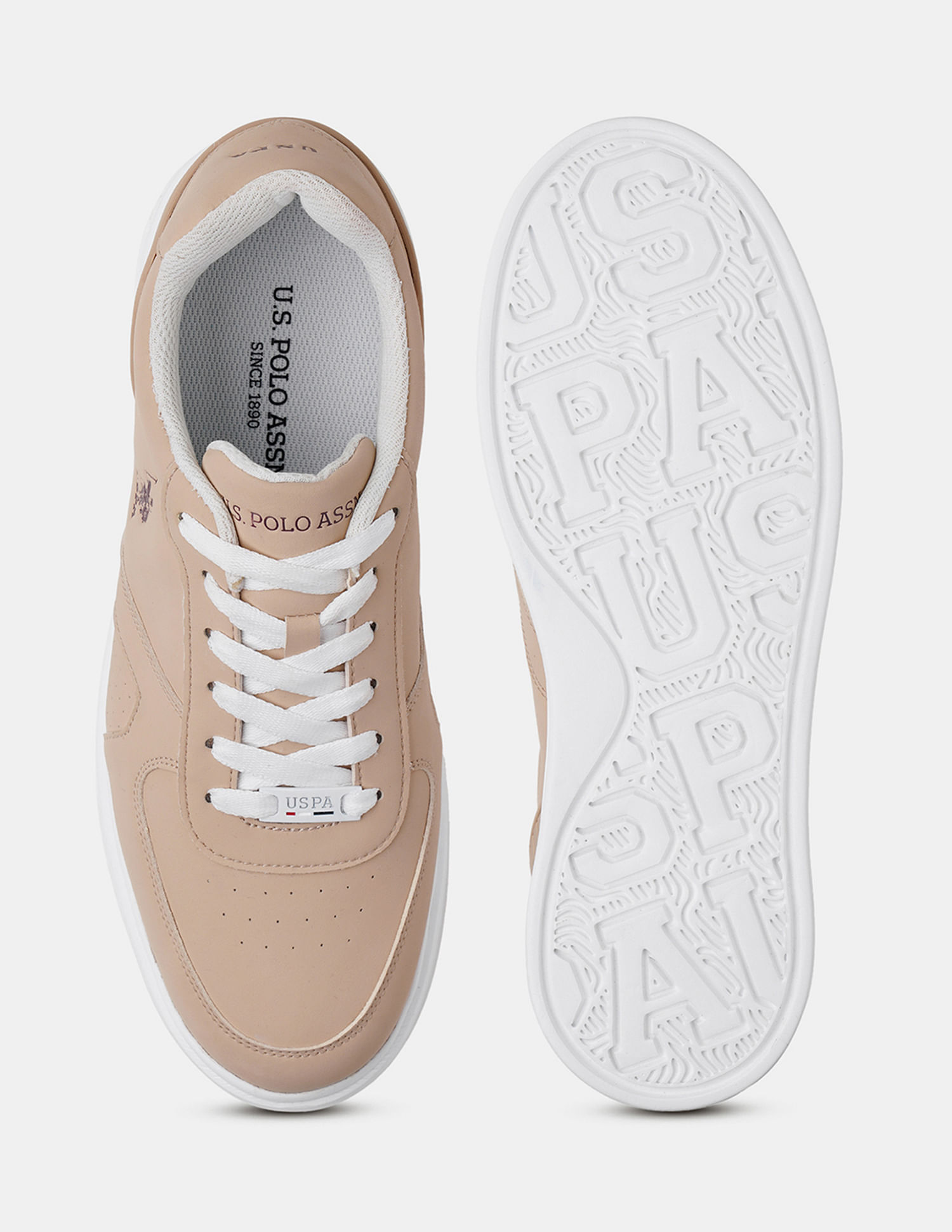 U.S. Polo Assn. Round Toe Solid Nebo Sneakers
