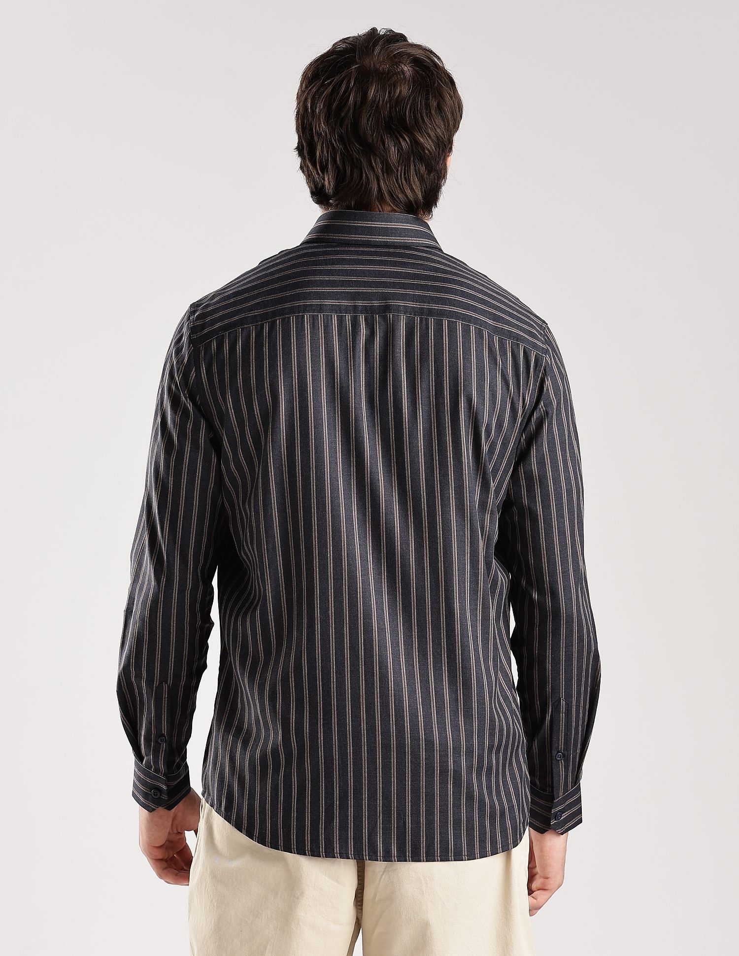 Calvin Klein Jeans Striped Regular-Fit Cotton Shirt