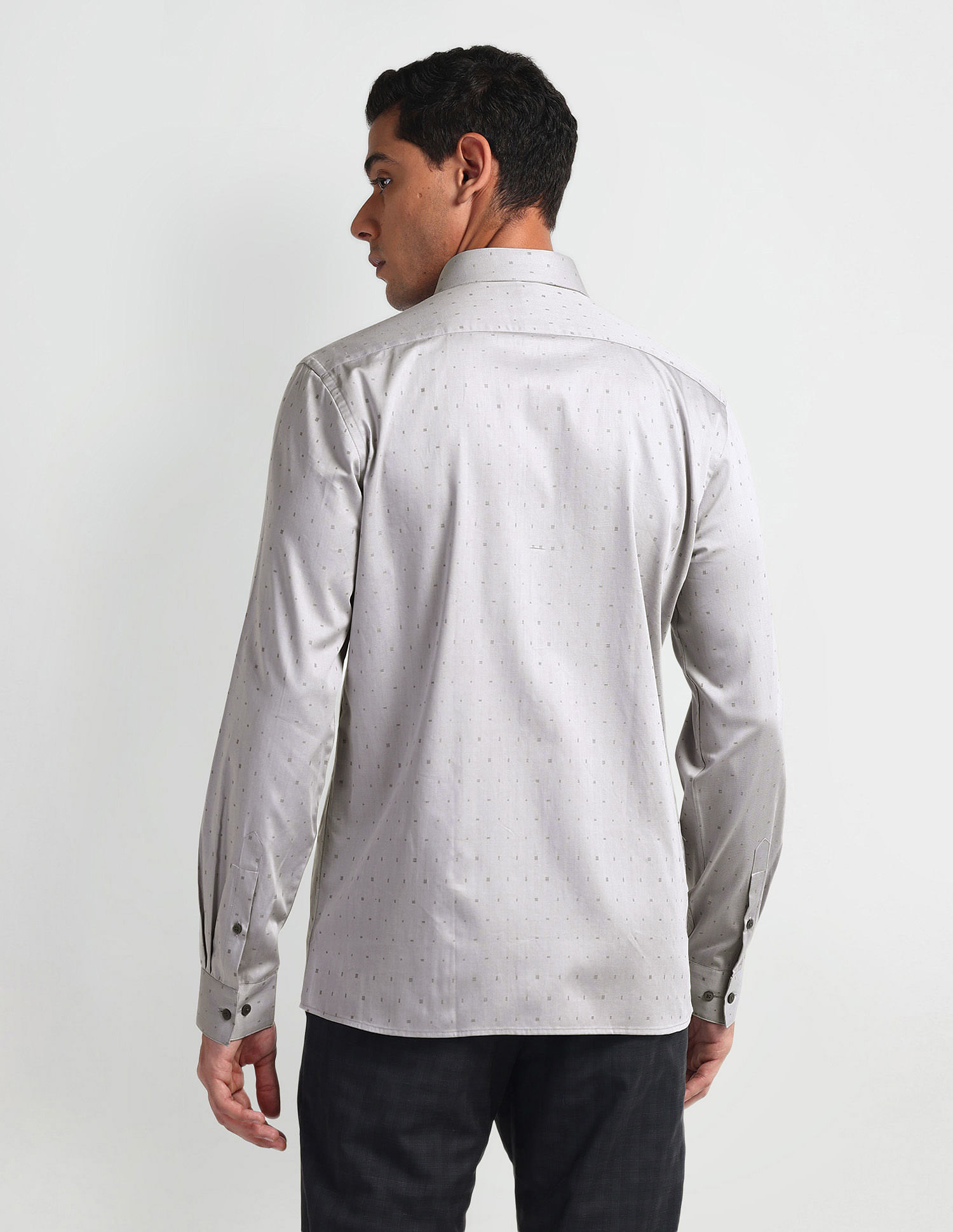 Arrow Newyork Geometric Print Slim Fit Shirt