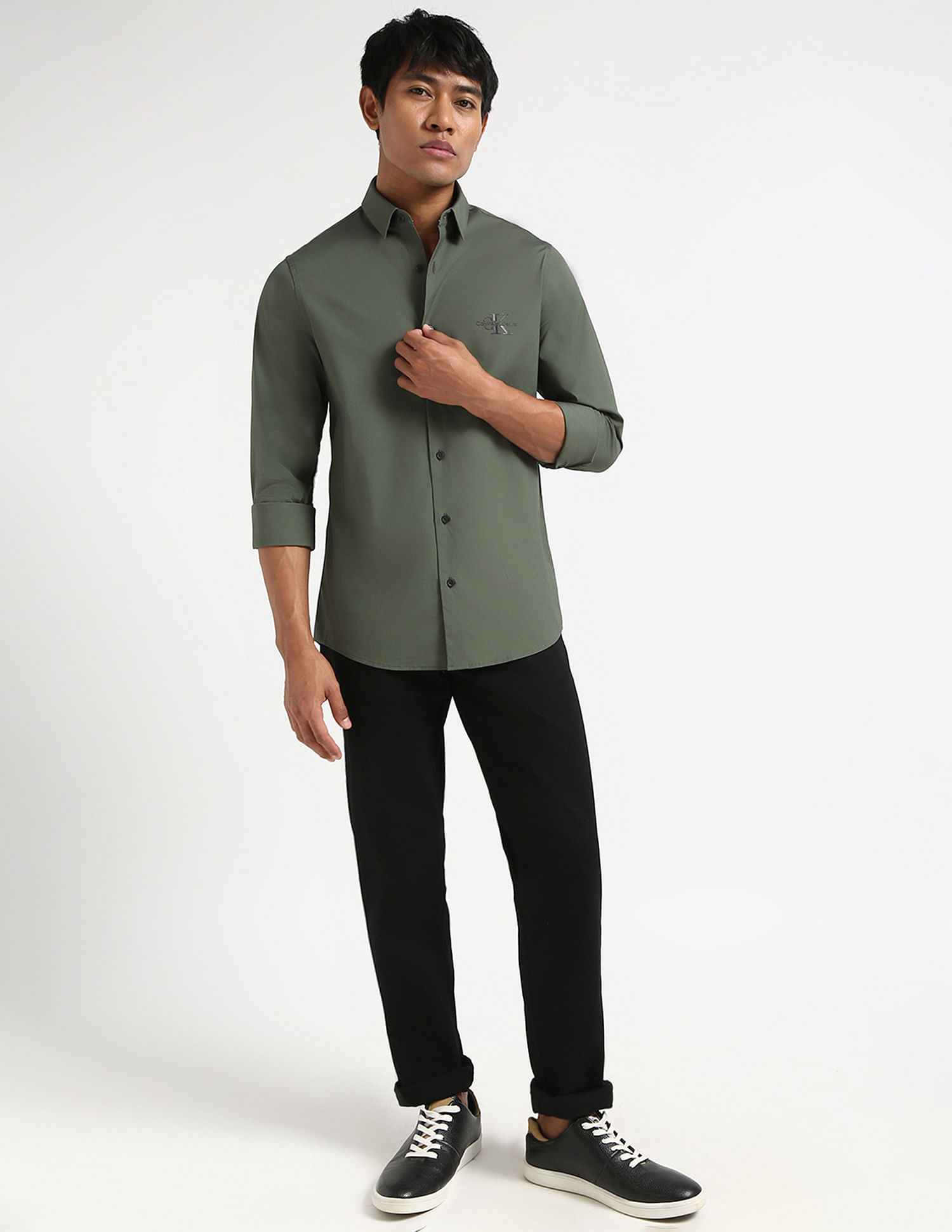 Calvin Klein Jeans Slim Fit Twill Shirt