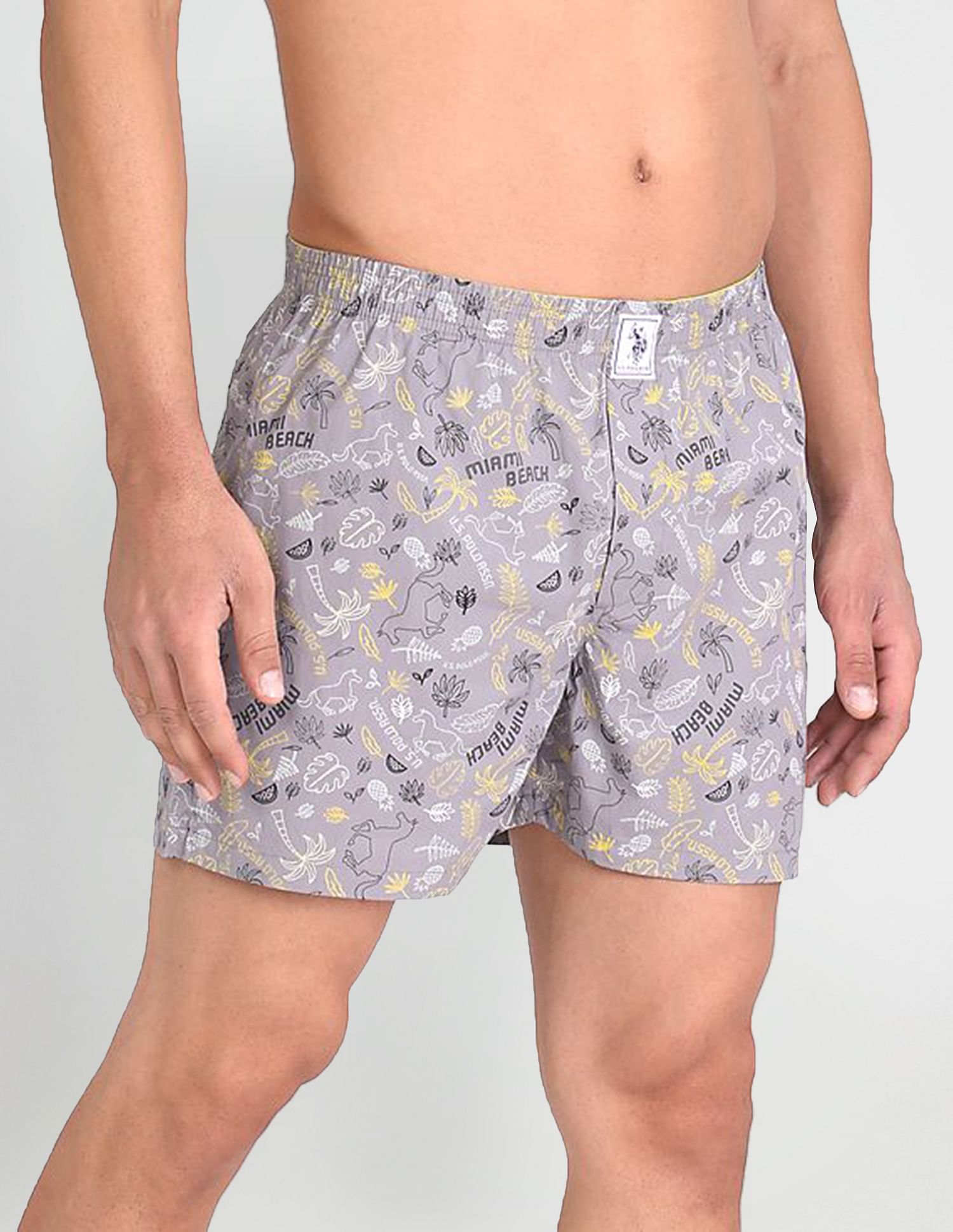 USPA Innerwear Back Pocket All Over Print IYAC Boxers - Pack Of 1