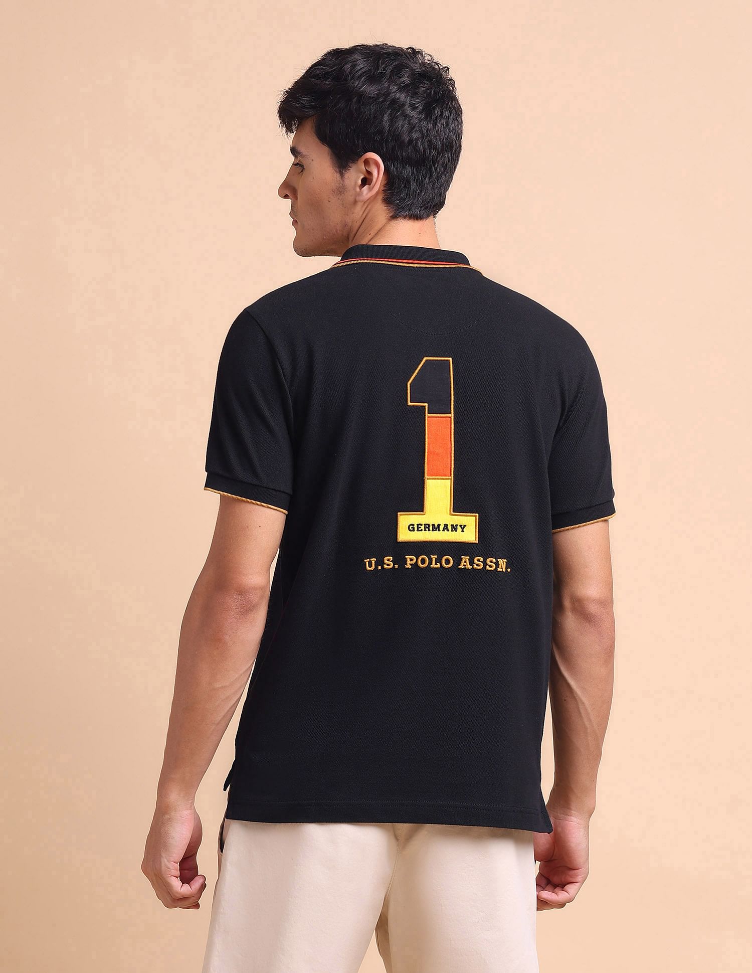 U.S. Polo Assn. Slim Fit Iconic Number Polo Shirt