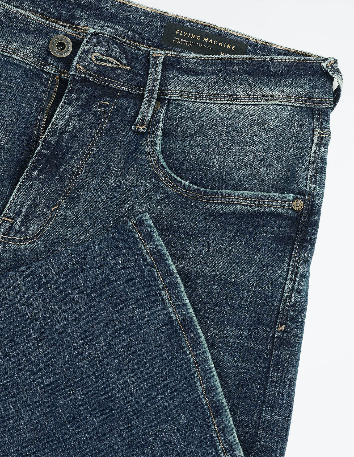 Flying Machine F-Jango Straight Fit Stone Wash Jeans