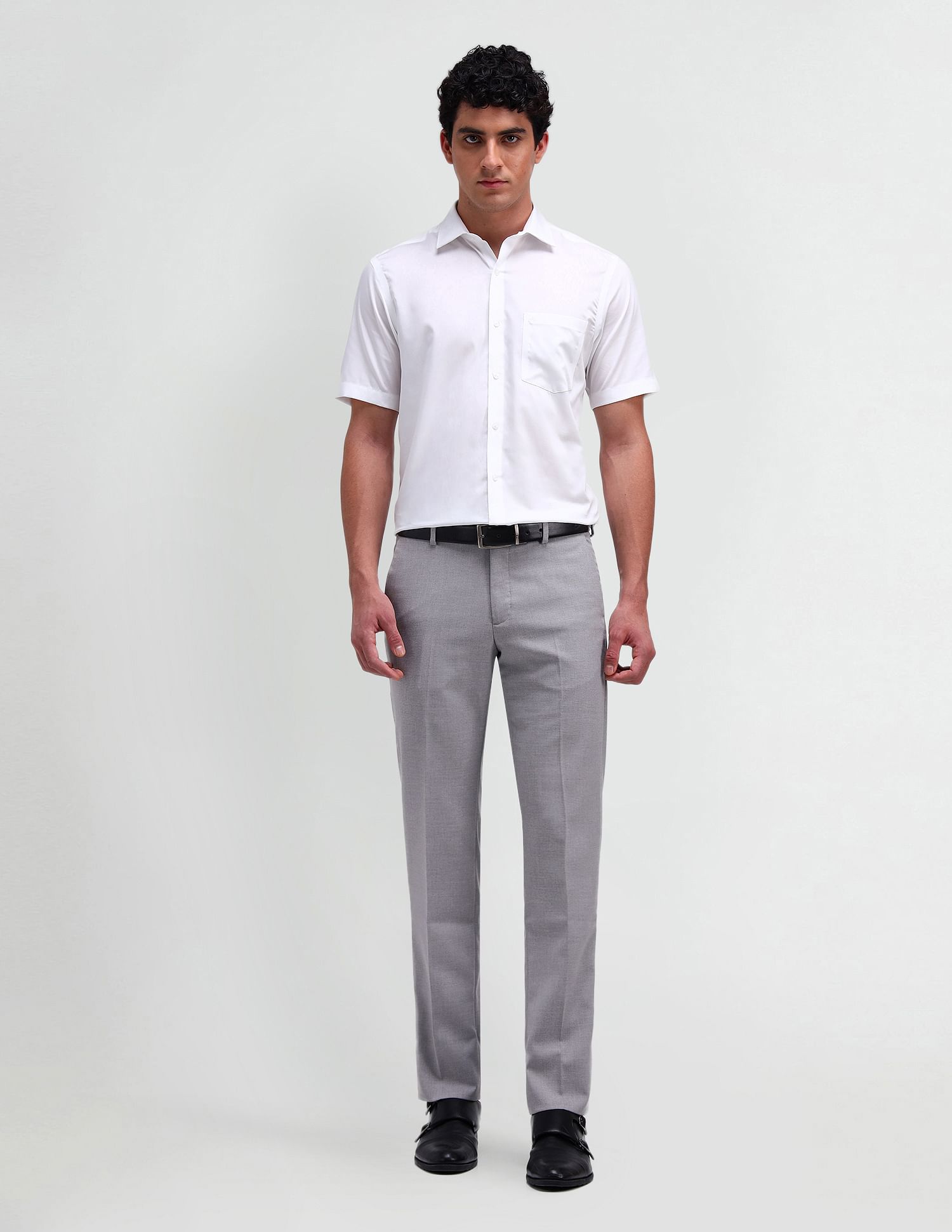 Arrow Slim Fit Dobby Trousers